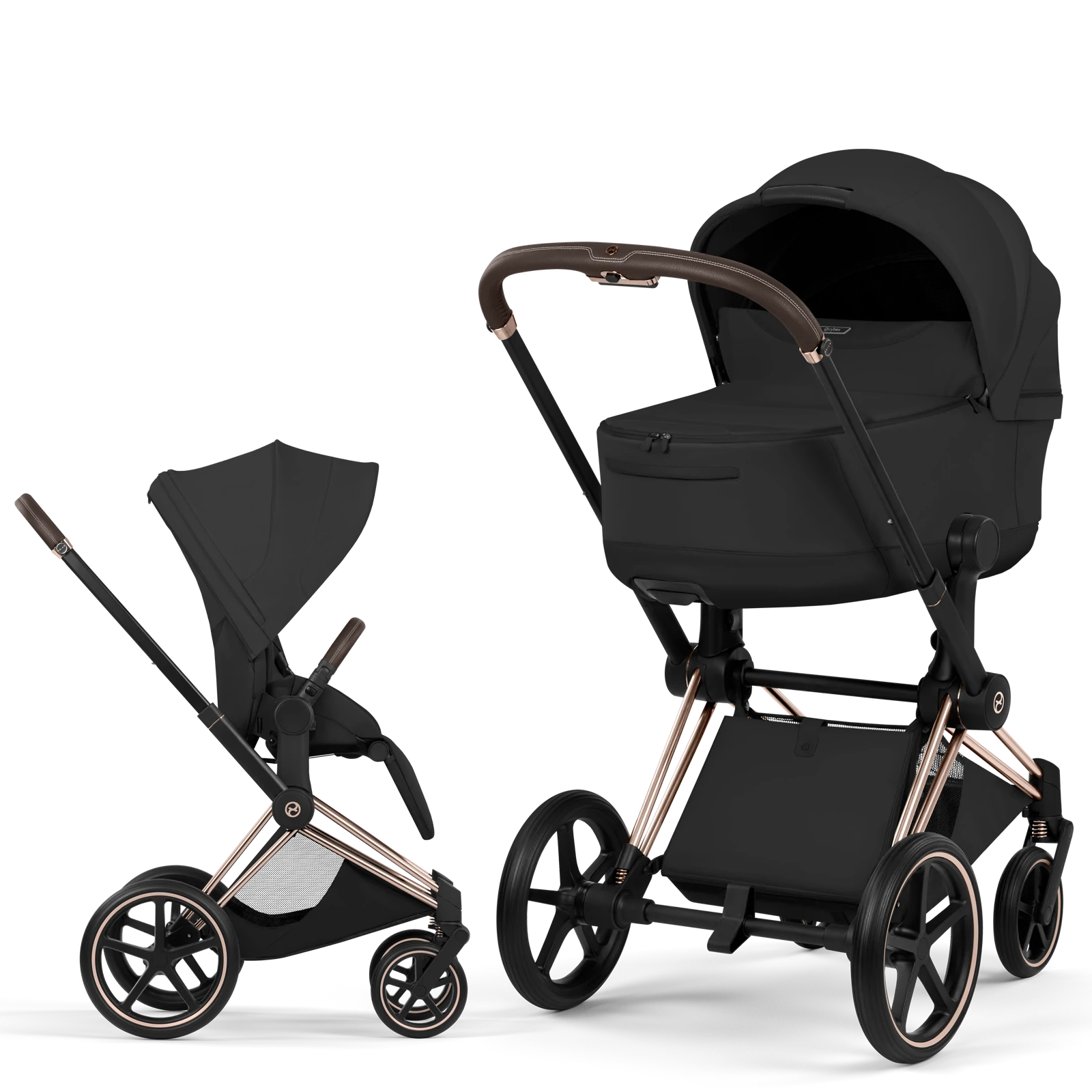 Cybex Priam 5.0 - wózek 2w1 | Sepia Black - Rosegold (Style)