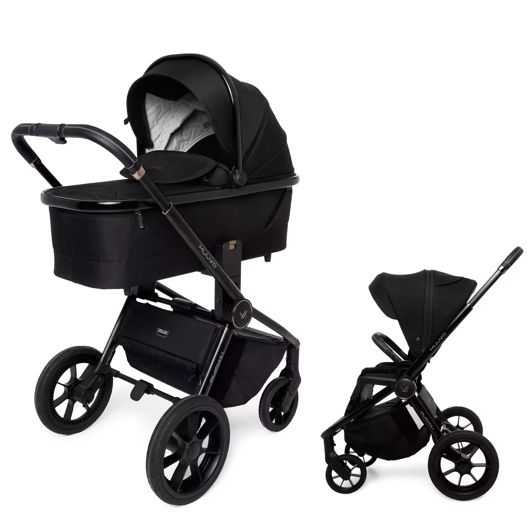 Muuvo Quick SE 2 +GRATIS - 2w1 | Chromium Black