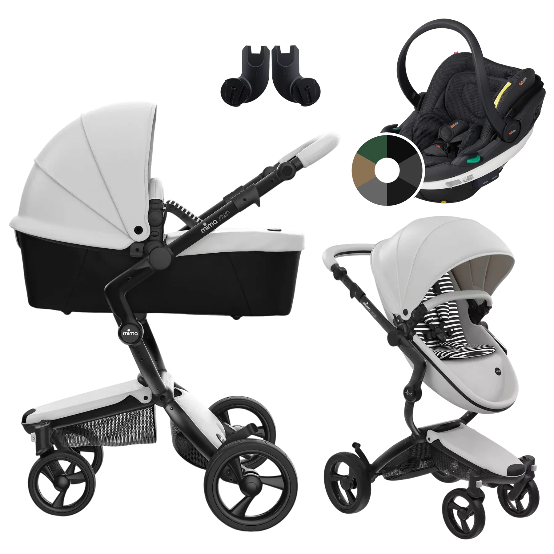 Mima Xari 4G + BeSafe Go Beyond +GRATIS - 3w1 | Black-Snow White-Black&White