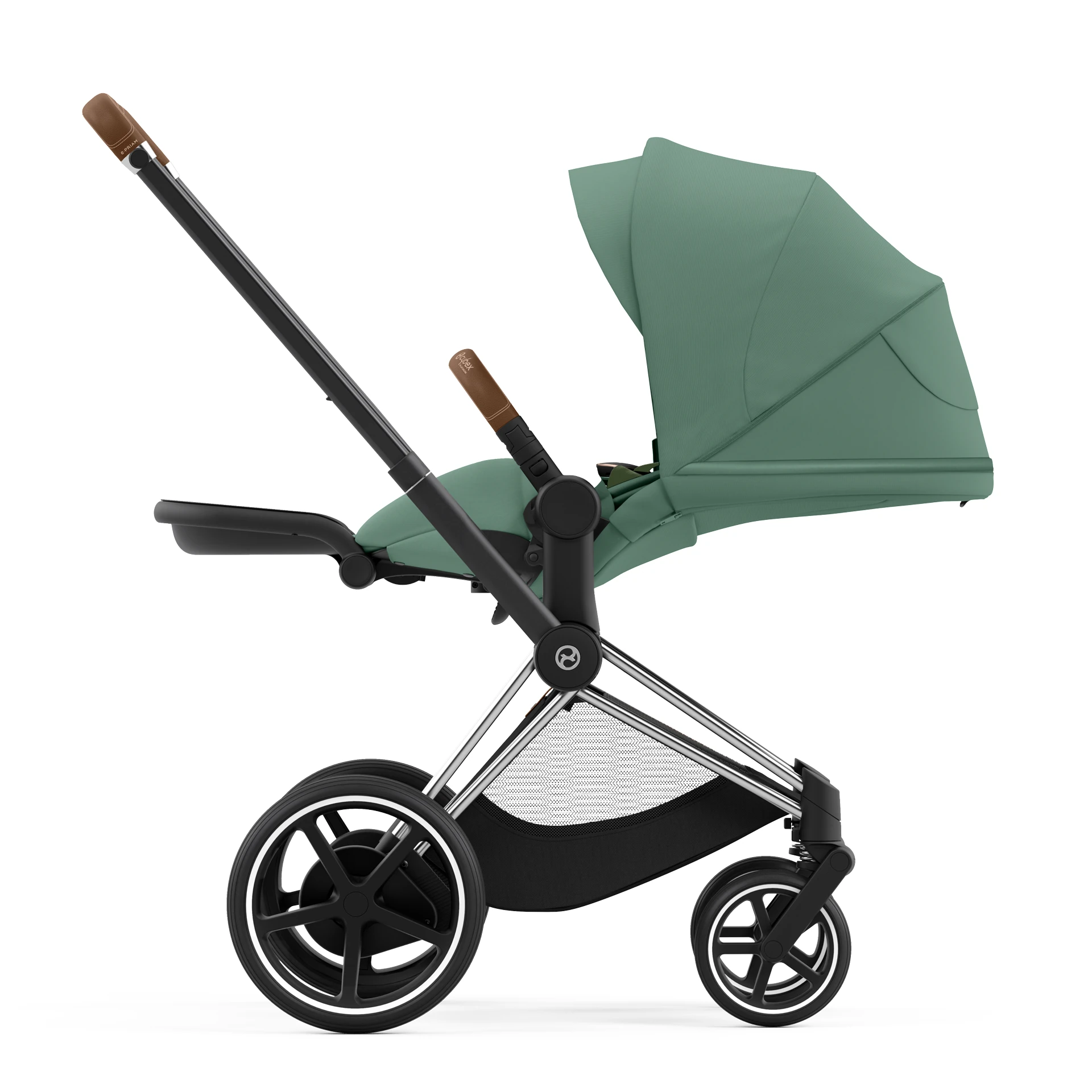 Cybex e-Priam 4.0 - 2w1 | Leaf Green (Chrome Brown Frame)