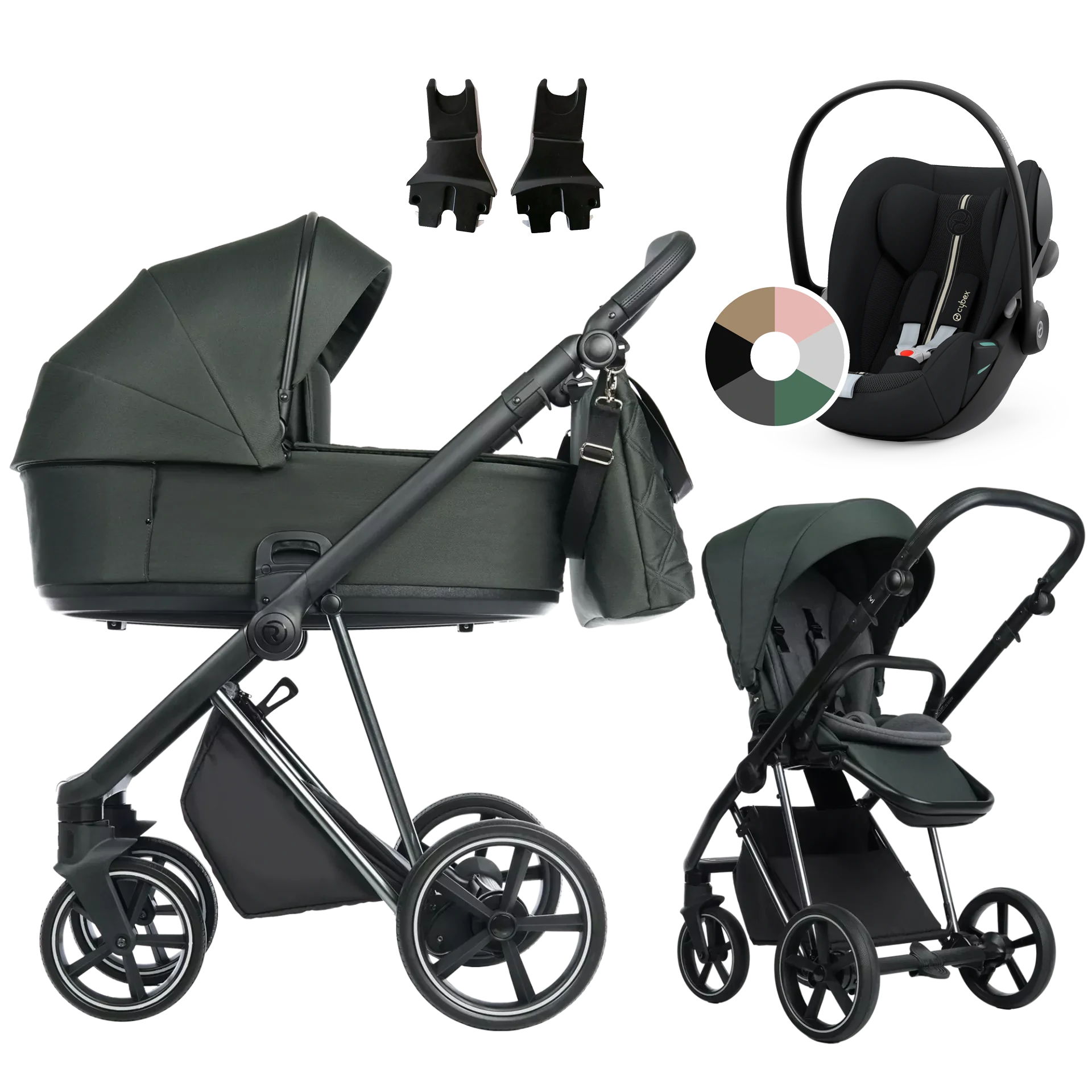 Roan Ivi 2.0 + Cybex Cloud G i-Size +GRATIS - 3w1 | Black Forest