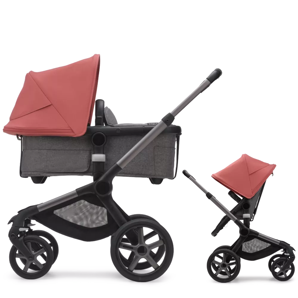 Bugaboo Fox 5 | Graphite-Grey Melange-Sunrise Red