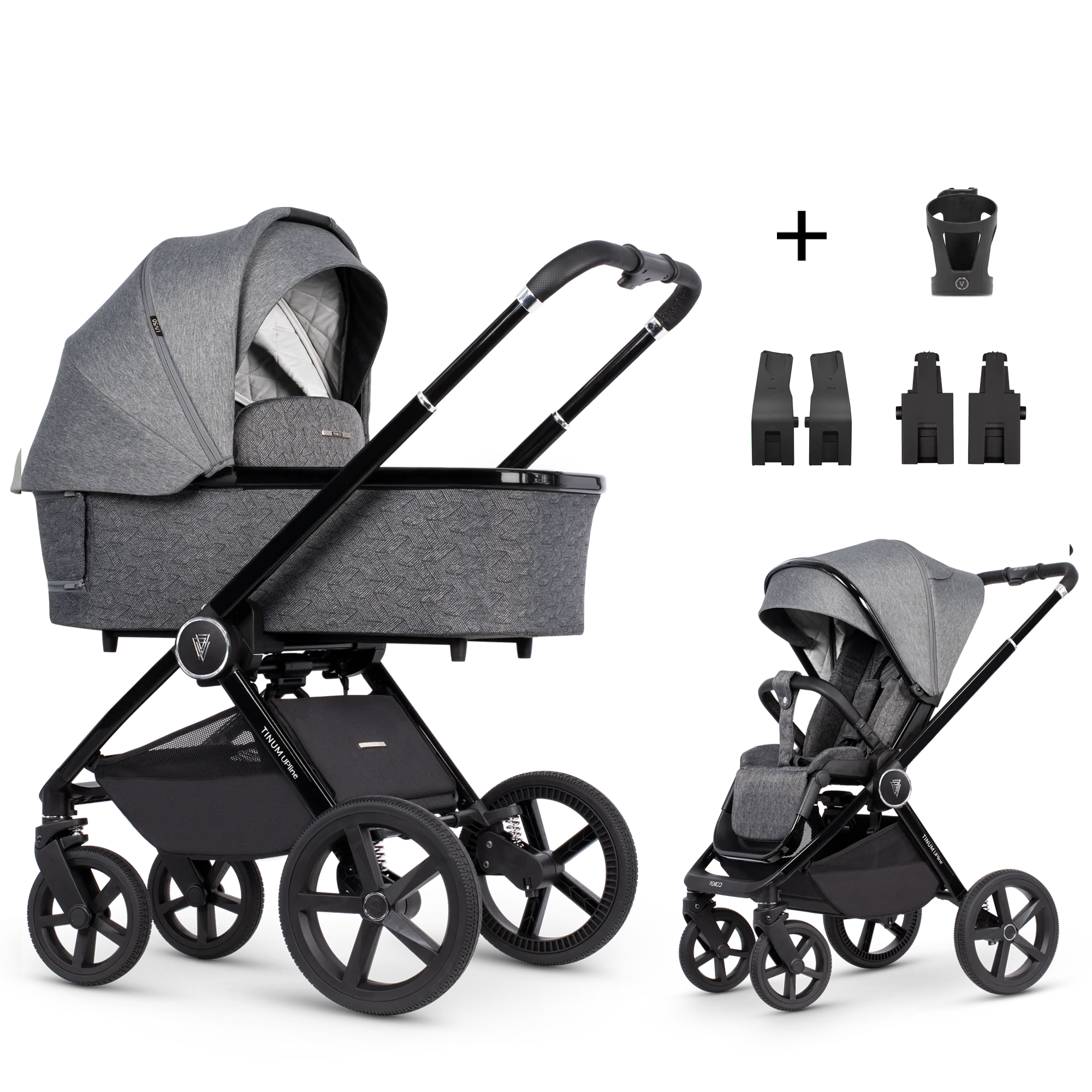 Venicci Tinum Upline +AKCESORIA - 2w1 | Slate Grey Venicci Tinum Upline +AKCESORIA - 2w1 | Slate Grey