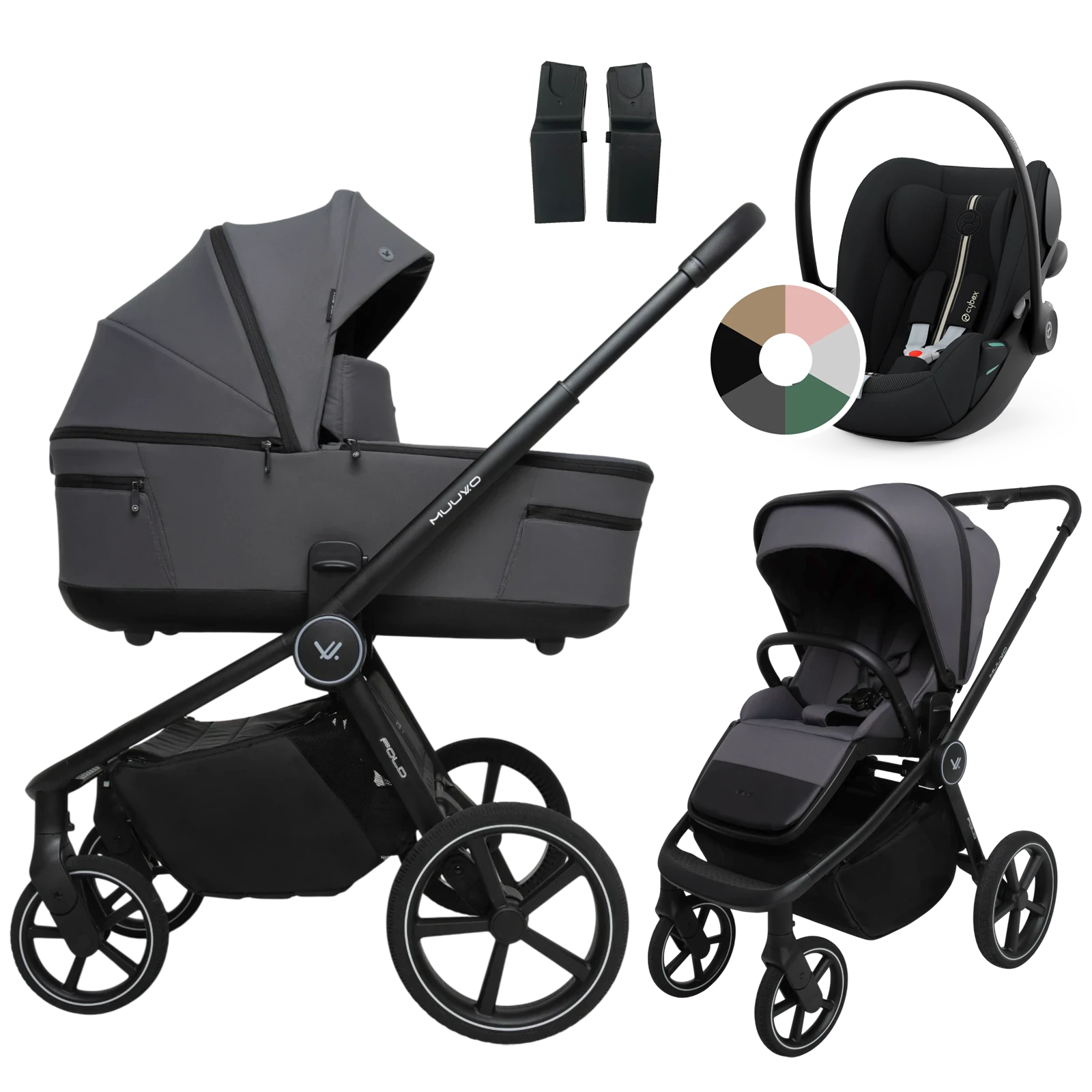 Muuvo Fold + Cybex Cloud G3 i-Size + GRATIS - 3w1 | Iron Graphite
