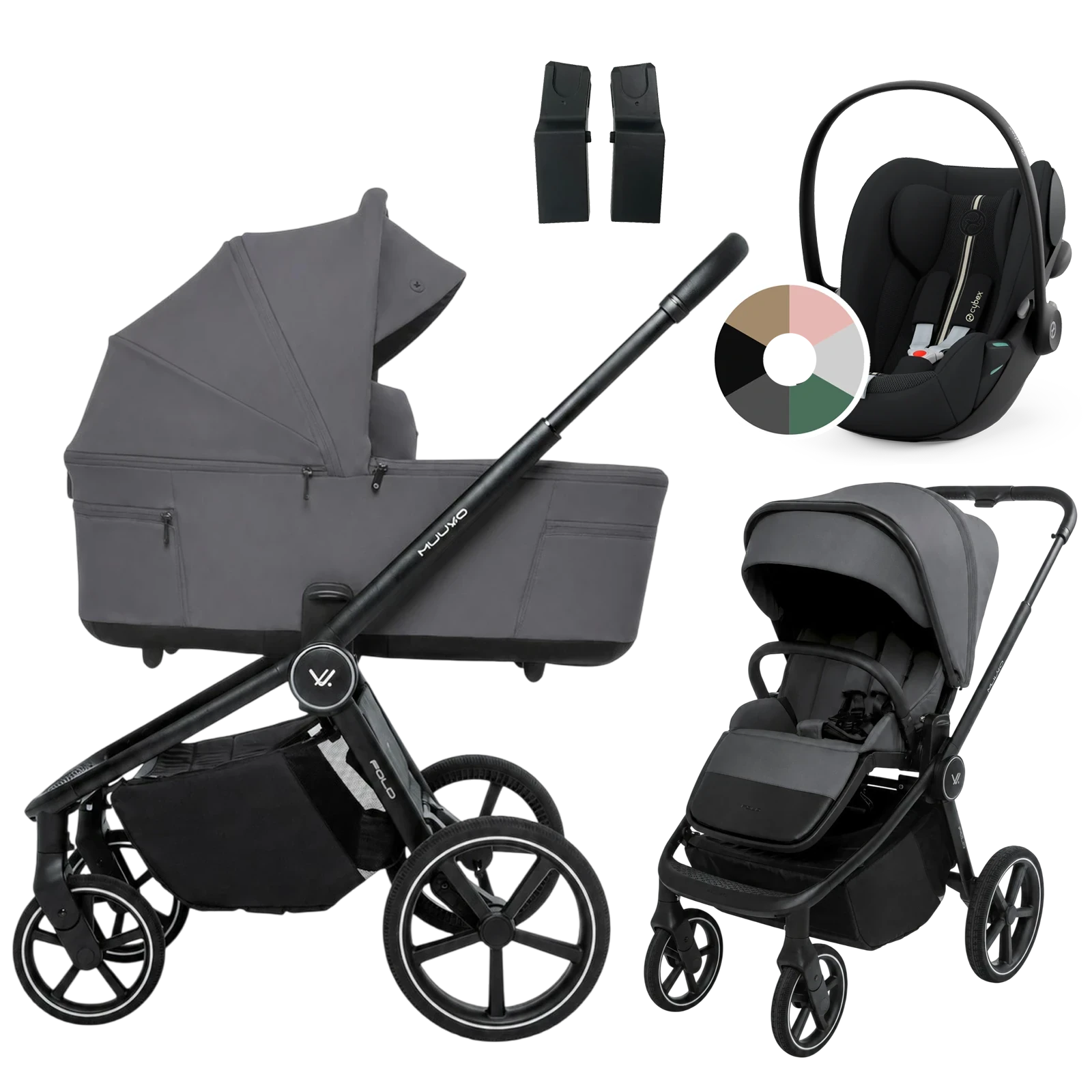 Muuvo Fold + Cybex Cloud G3 i-Size + GRATIS - 3w1 | Iron Graphite