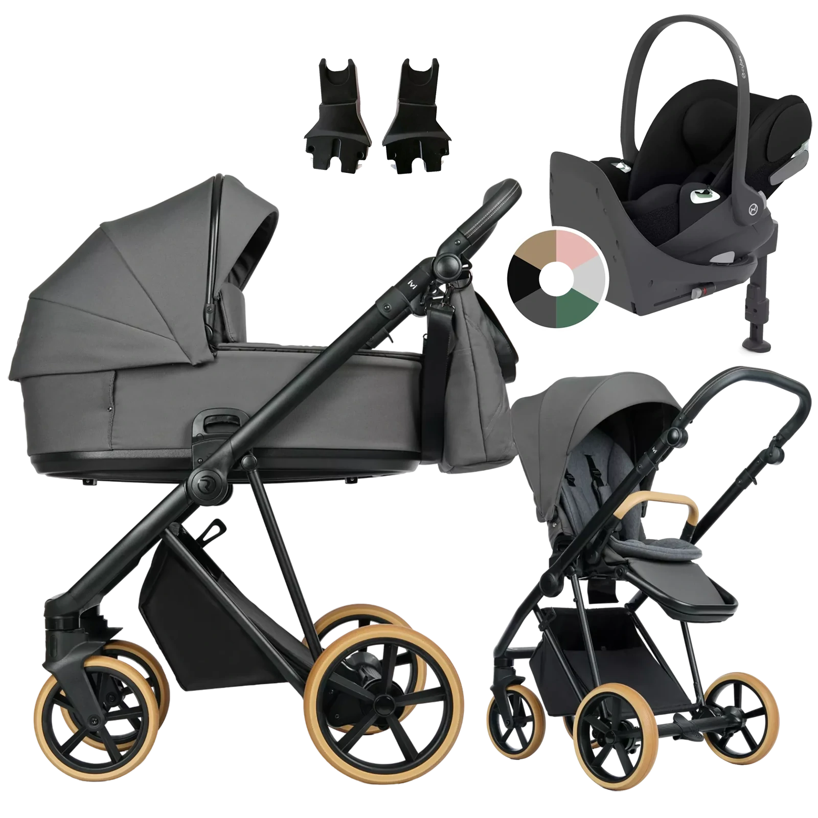 Roan Ivi 2.0 Vintage + Cybex Cloud T + baza T + GRATIS - 4w1 | Sicilian Olive