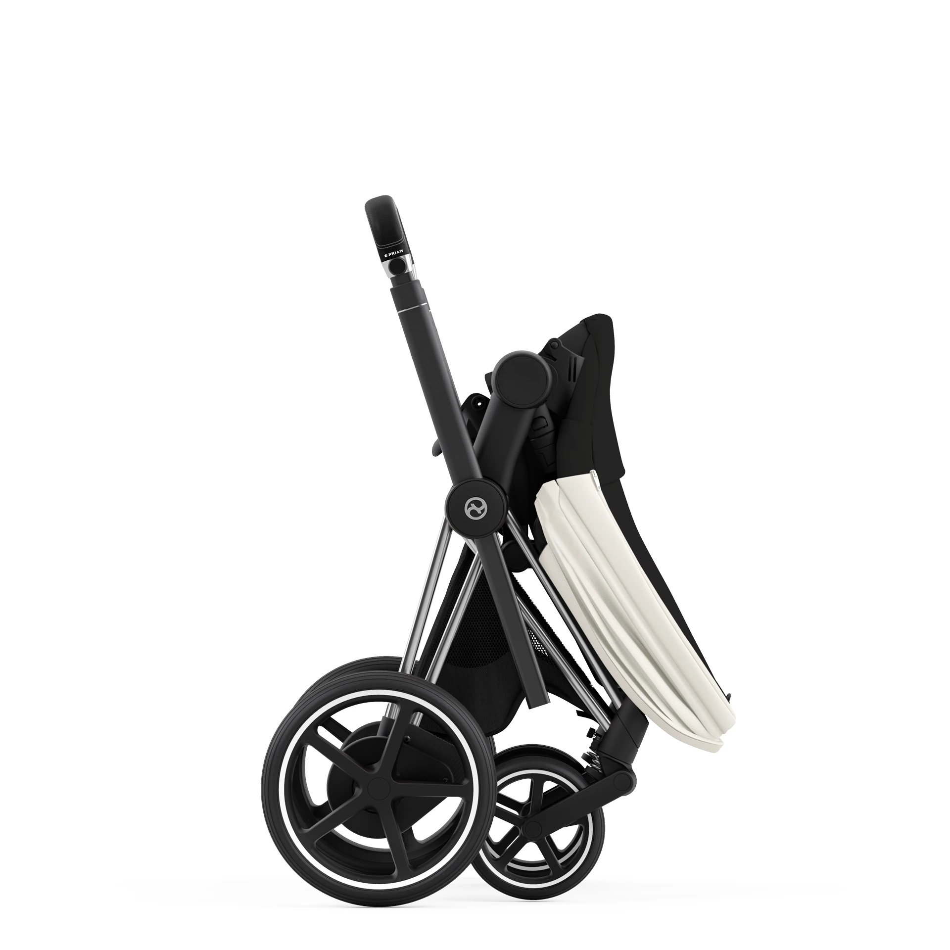 Cybex e-Priam 4.0 - 2w1 | Off White (Chrome Black Frame) Cybex e-Priam 4.0 - 2w1 | Off White (Chrome Black Frame)