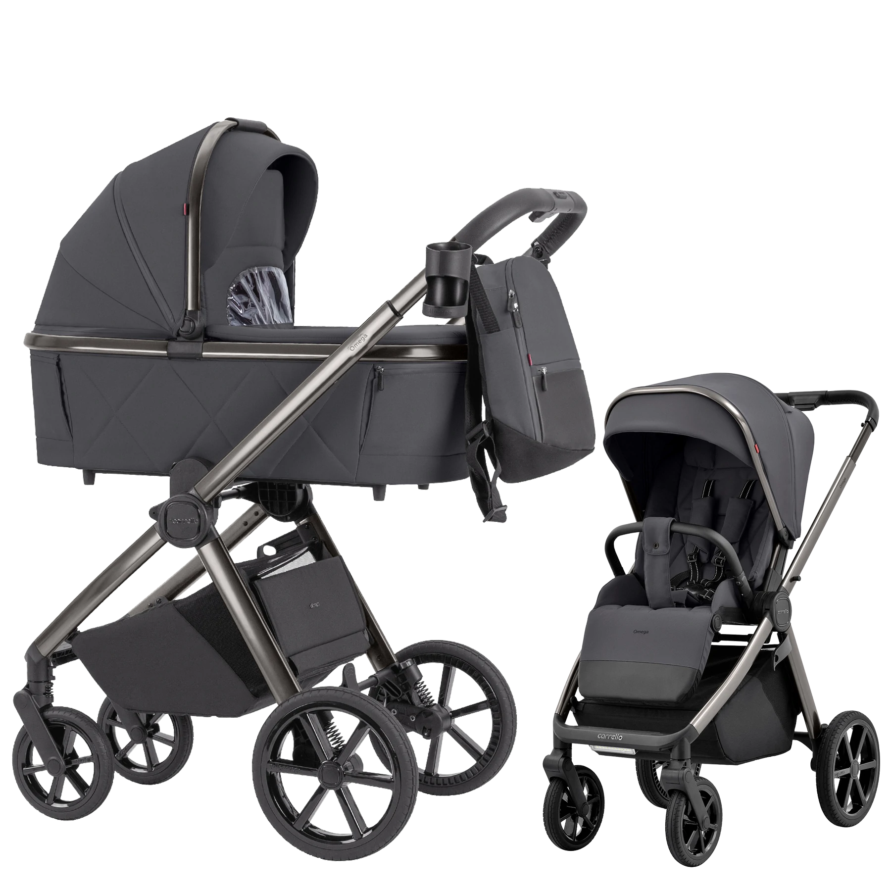 Carrello Omega - 2w1 | Excellent Grey