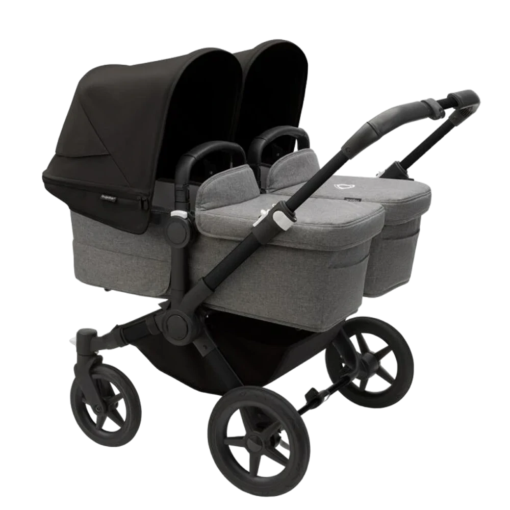 Bugaboo Donkey 5 Twin | Black-Grey Melange-Midnight Black