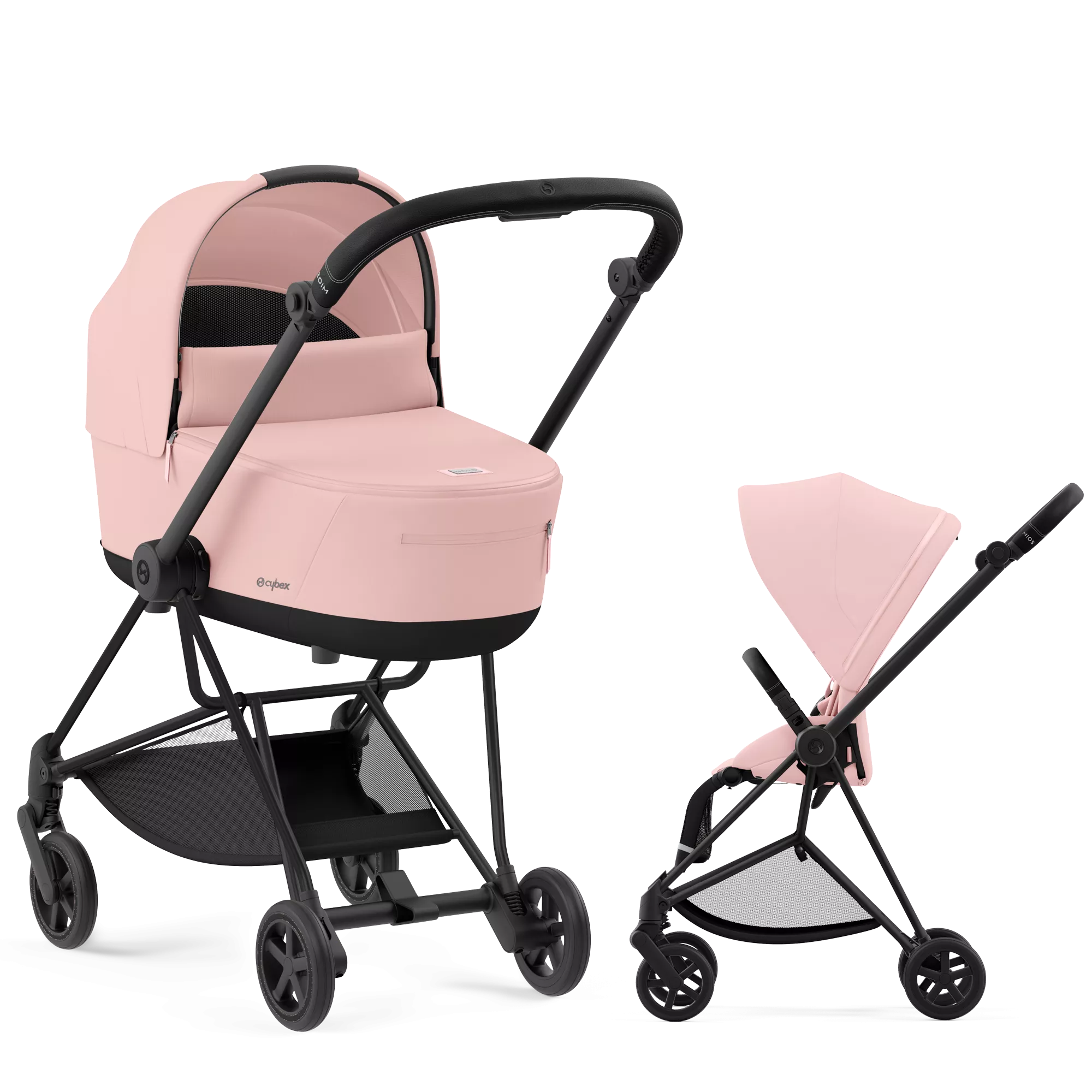 Cybex Mios 3.0 - 2w1 | Peach Pink (Matt Black Frame)