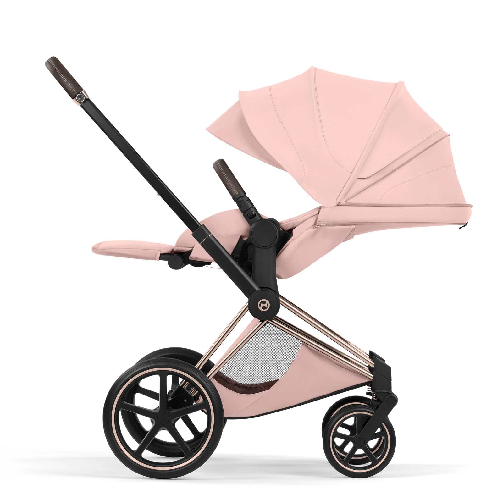Cybex Priam 5.0 - wózek 4w1 | Peach Pink - Rosegold (Style)