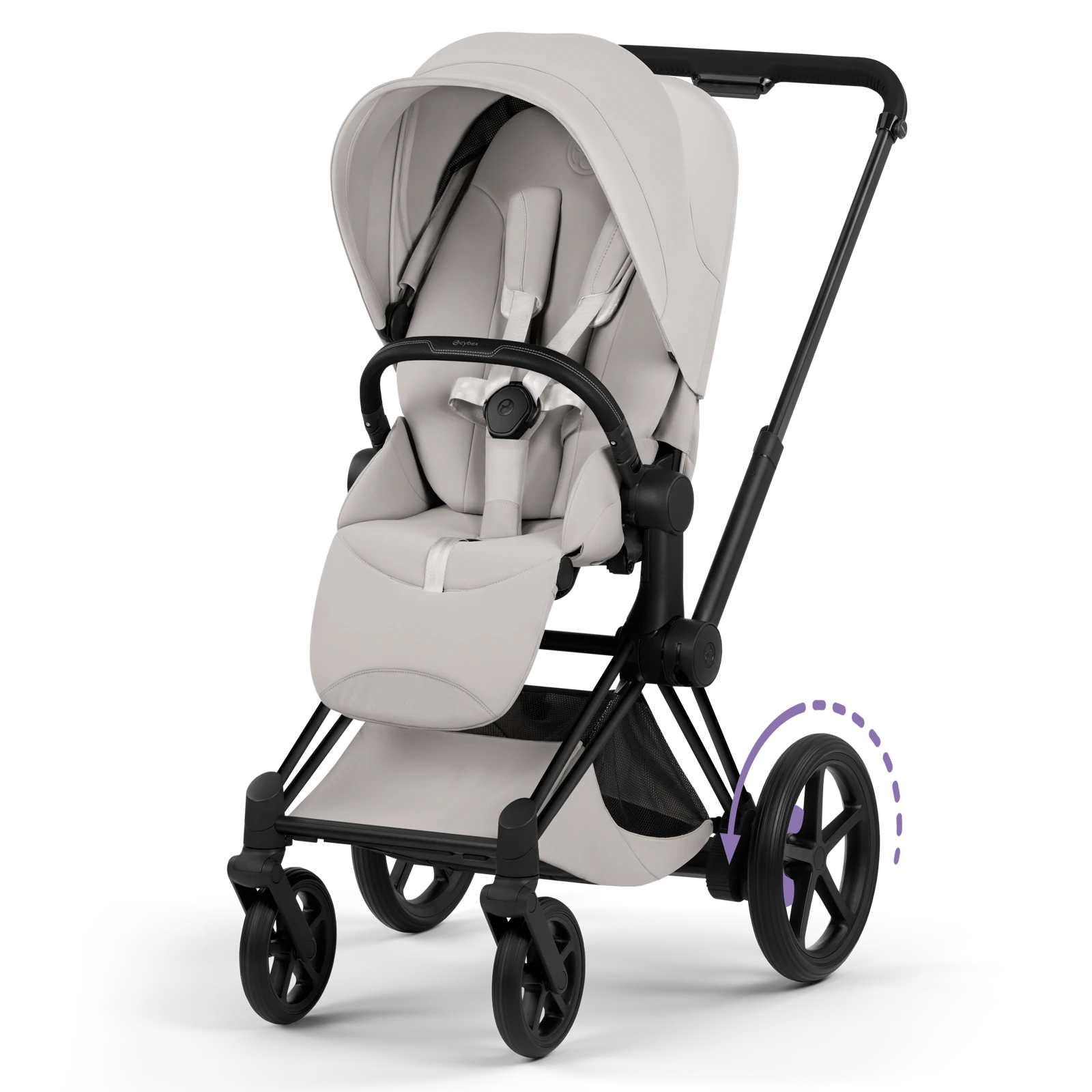 Cybex e-Priam 5.0 - wózek 2w1 | City Grey - Matt Black (Style)