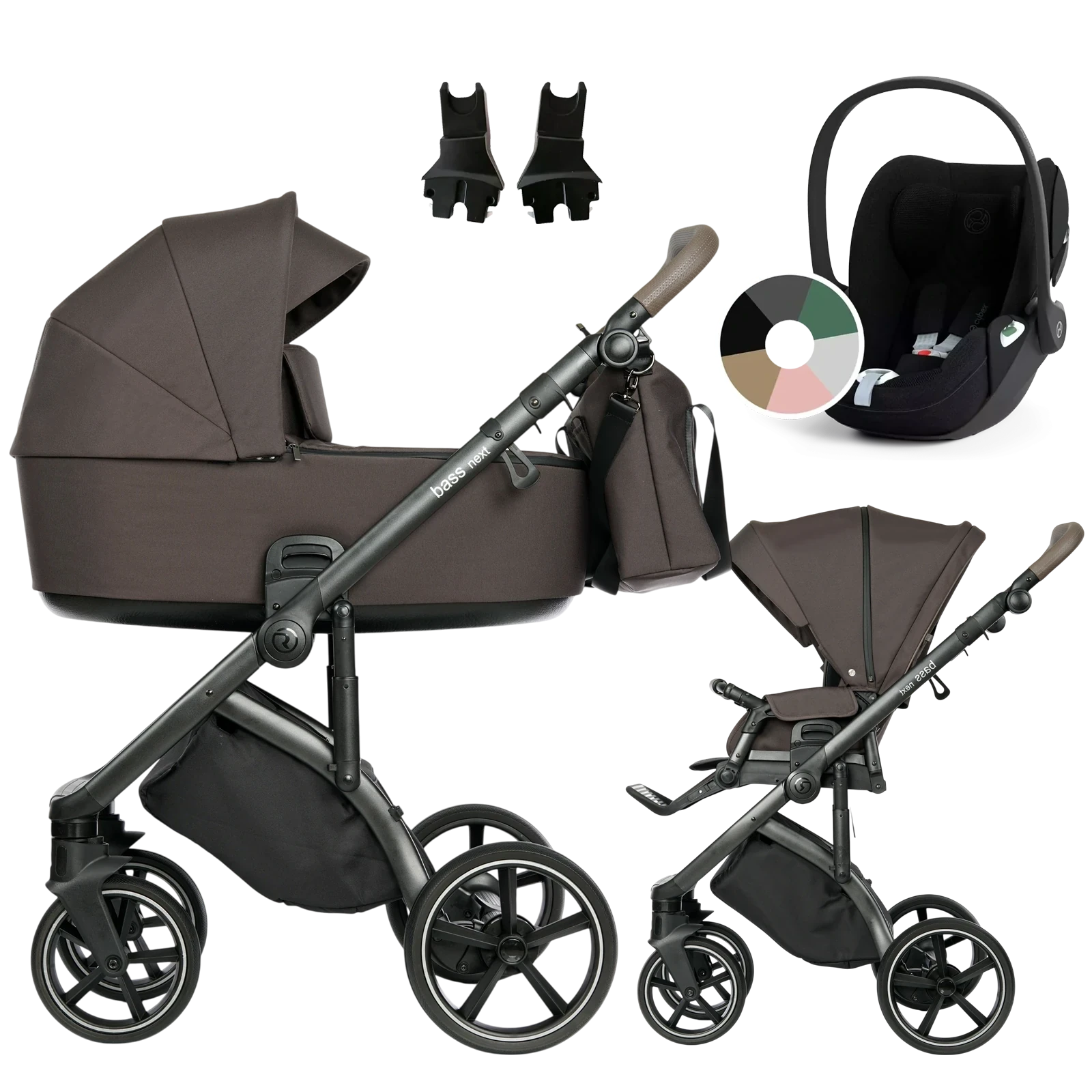 Roan Bass Next + Cybex Cloud T i-Size + GRATIS - 3w1 | Turkish Coffee