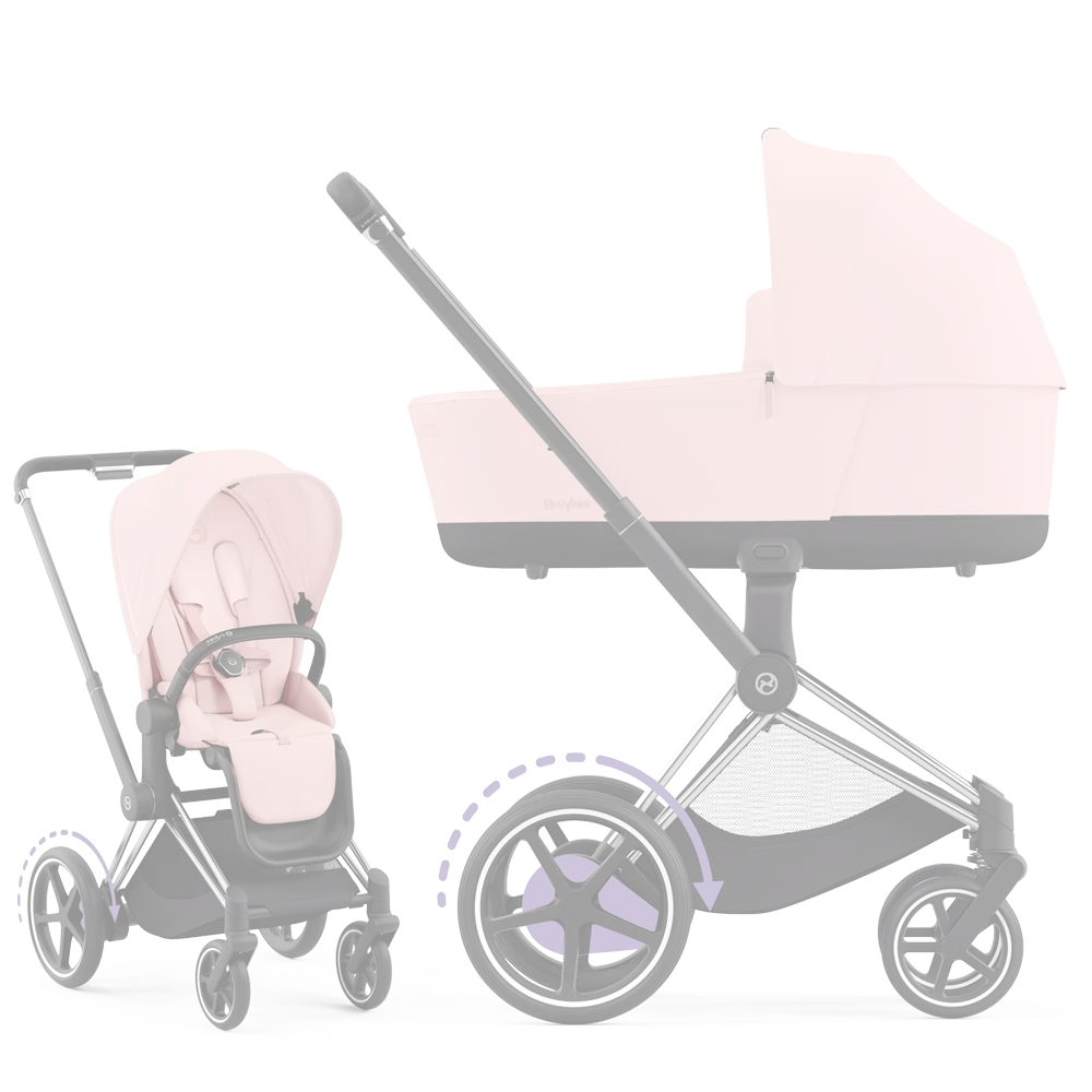Peach Pink (Chrome Black Frame)