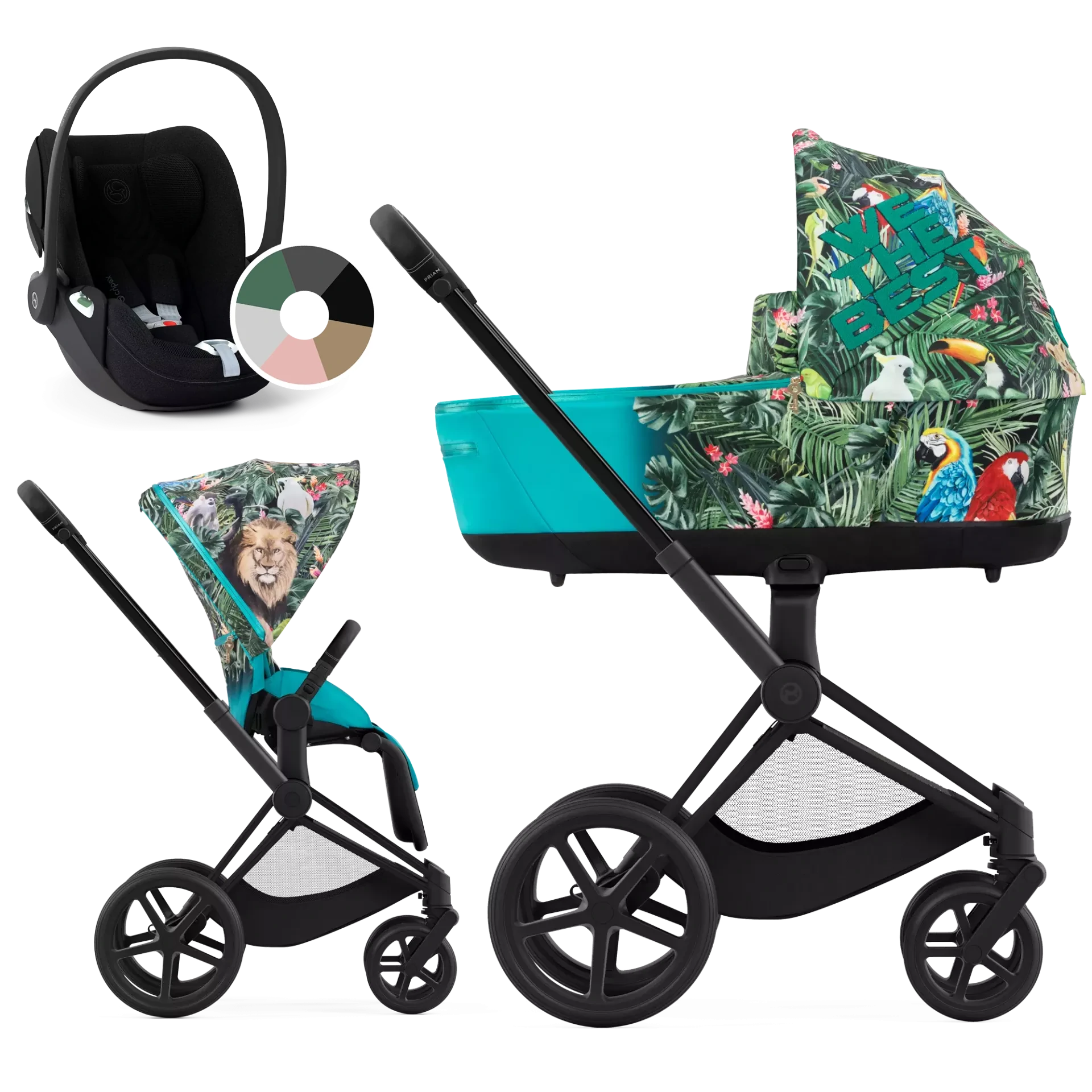 Cybex Priam 4.0 + Cybex Cloud T i-Size - 3w1 | We The Best - Design Collaborations