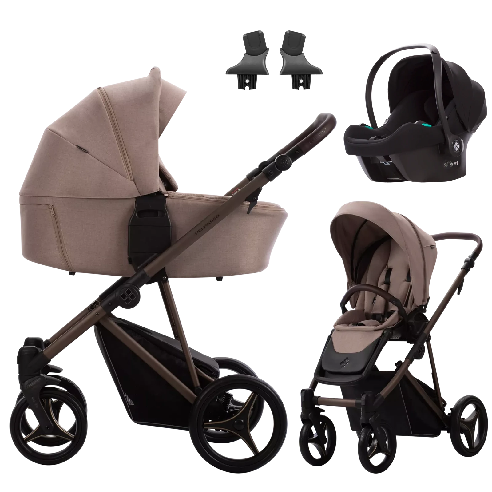 Bebetto Pelpasso + Bebetto Cosmo 2.0 +GRATIS - 3w1 | 02 Choco