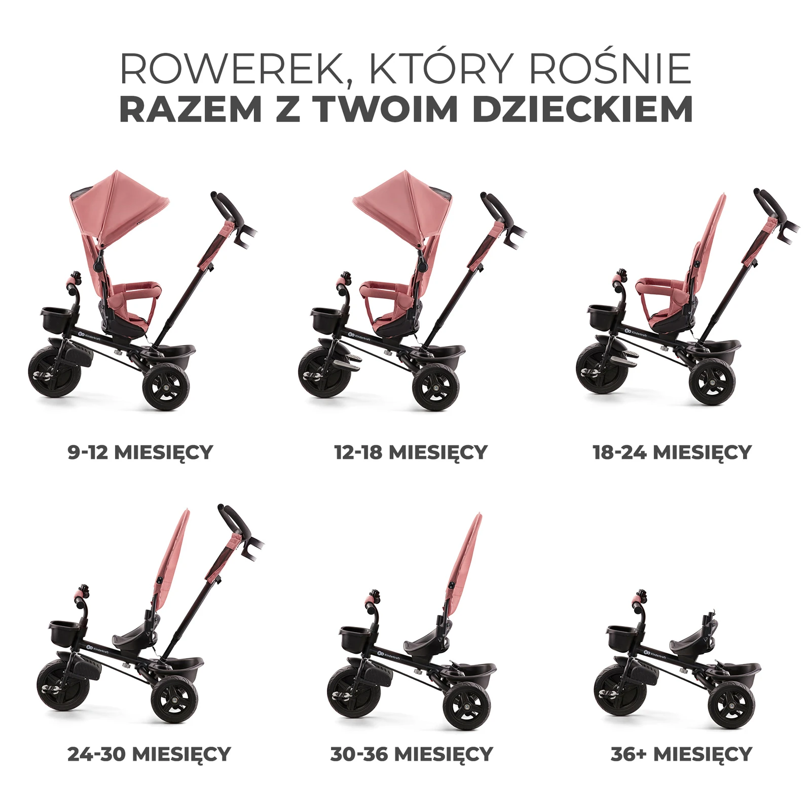 Kinderkraft Aveo | Rose Pink Kinderkraft Aveo | Rose Pink