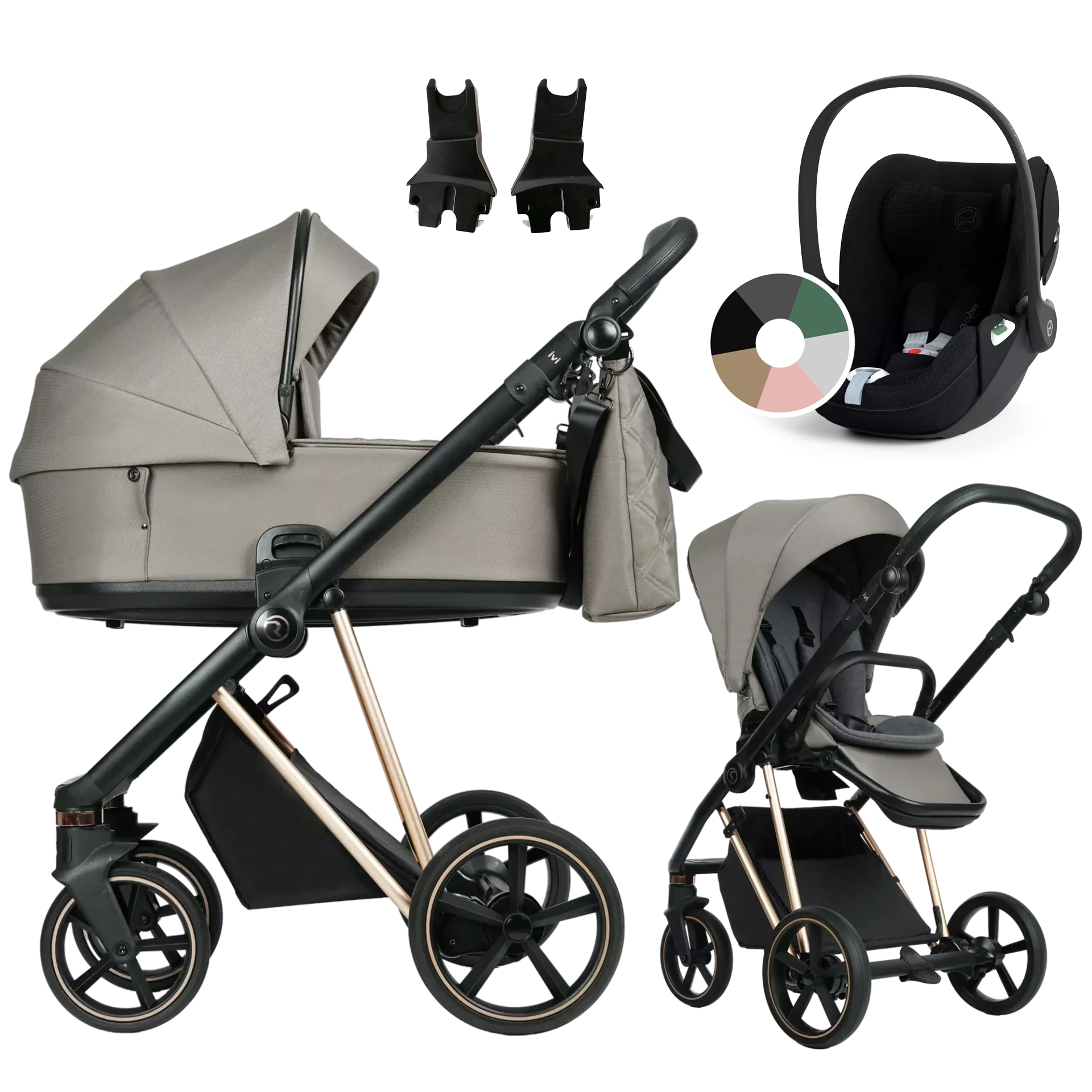 Roan Ivi 2.0 + Cybex Cloud T i-Size +GRATIS - 3w1 | Mocca