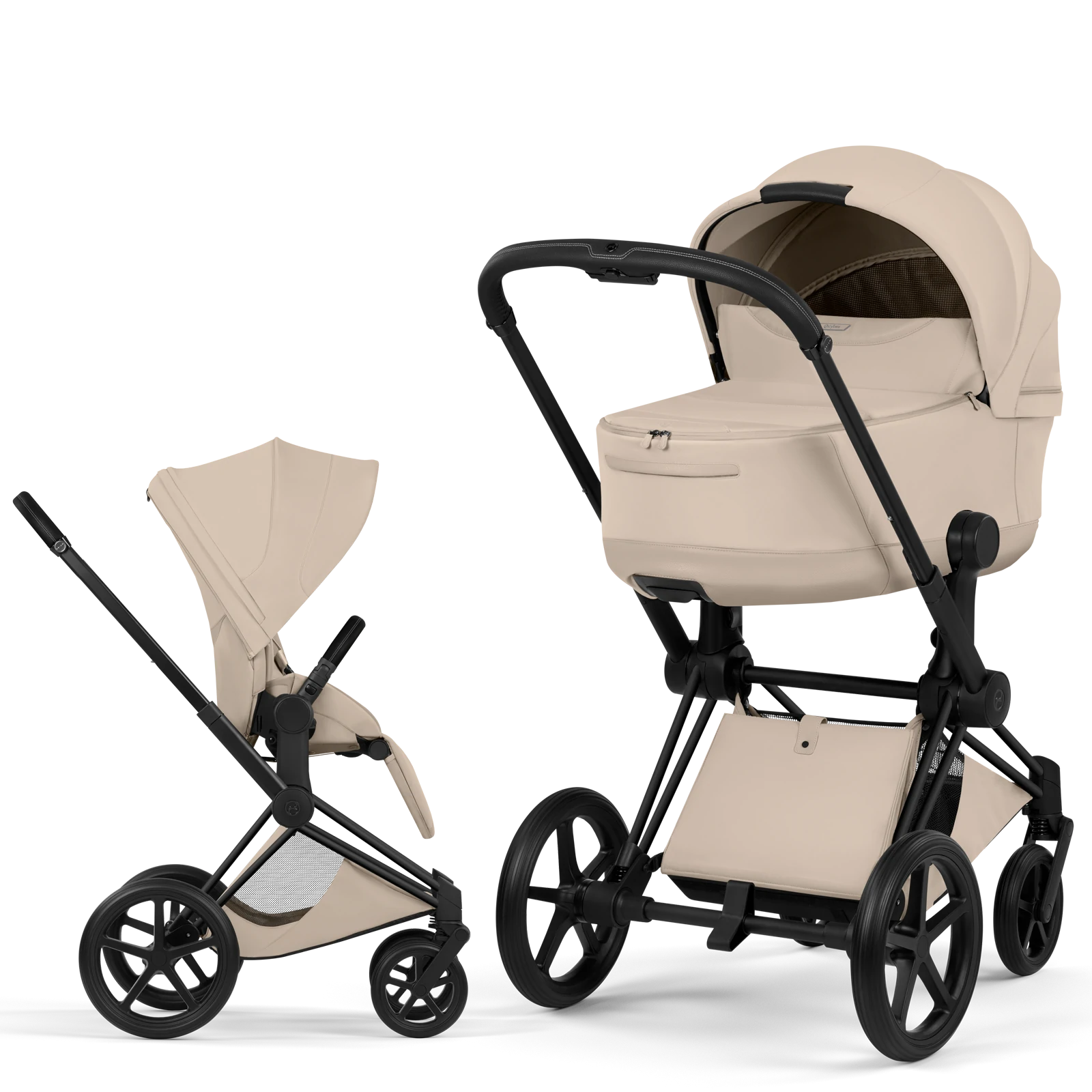 Cybex Priam 5.0 - wózek 2w1 | Cozy Beige - Matt Black (Style)