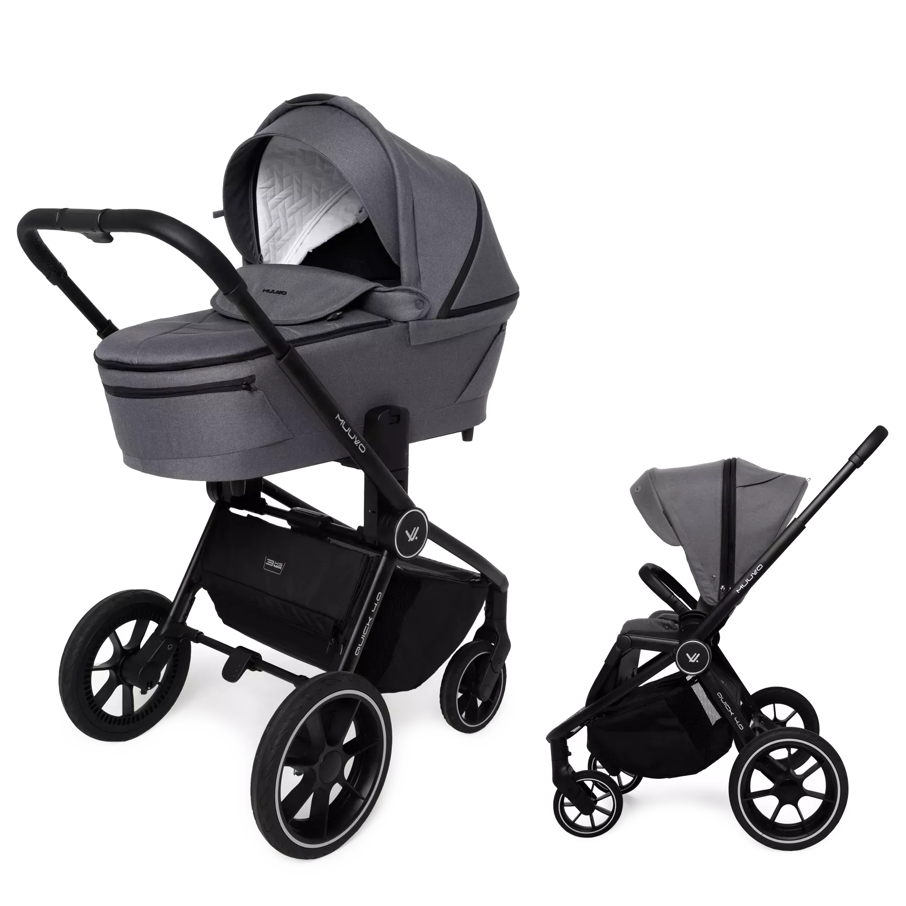 Muuvo Quick 4.0 +GRATIS - 3w1 | Iron Graphite