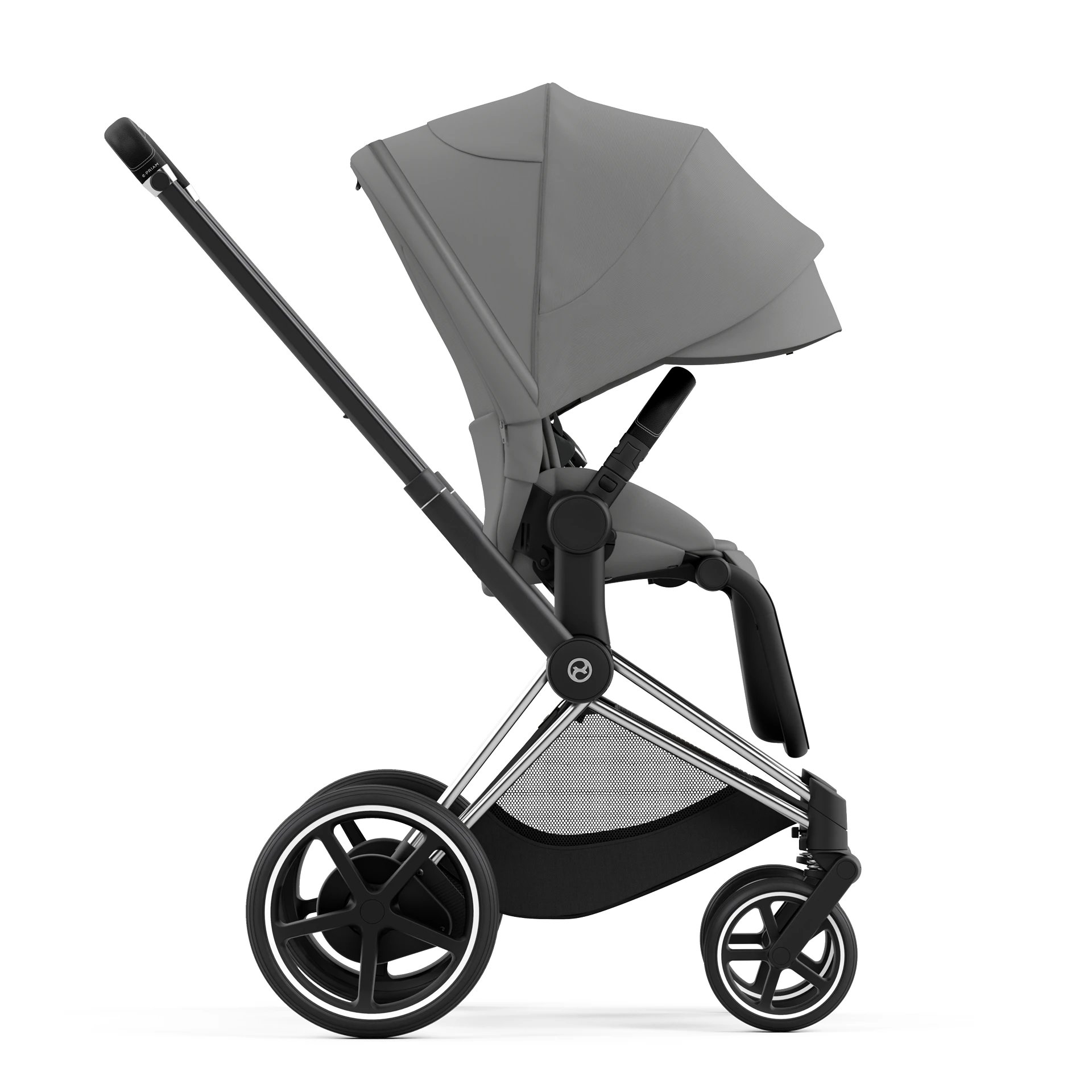 Cybex e-Priam 4.0 - 2w1 | Mirage Grey (Chrome Black Frame) Cybex e-Priam 4.0 - 2w1 | Mirage Grey (Chrome Black Frame)