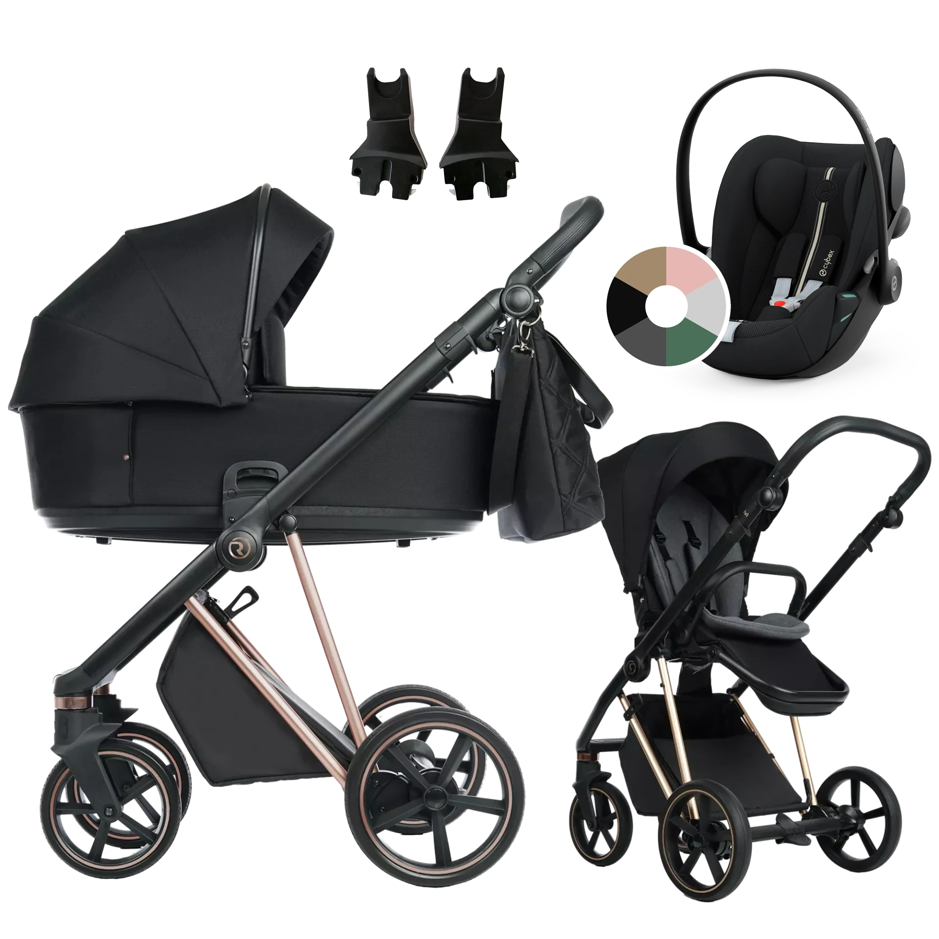Roan Ivi 2.0 + Cybex Cloud G i-Size +GRATIS - 3w1 | Raven Rosegold
