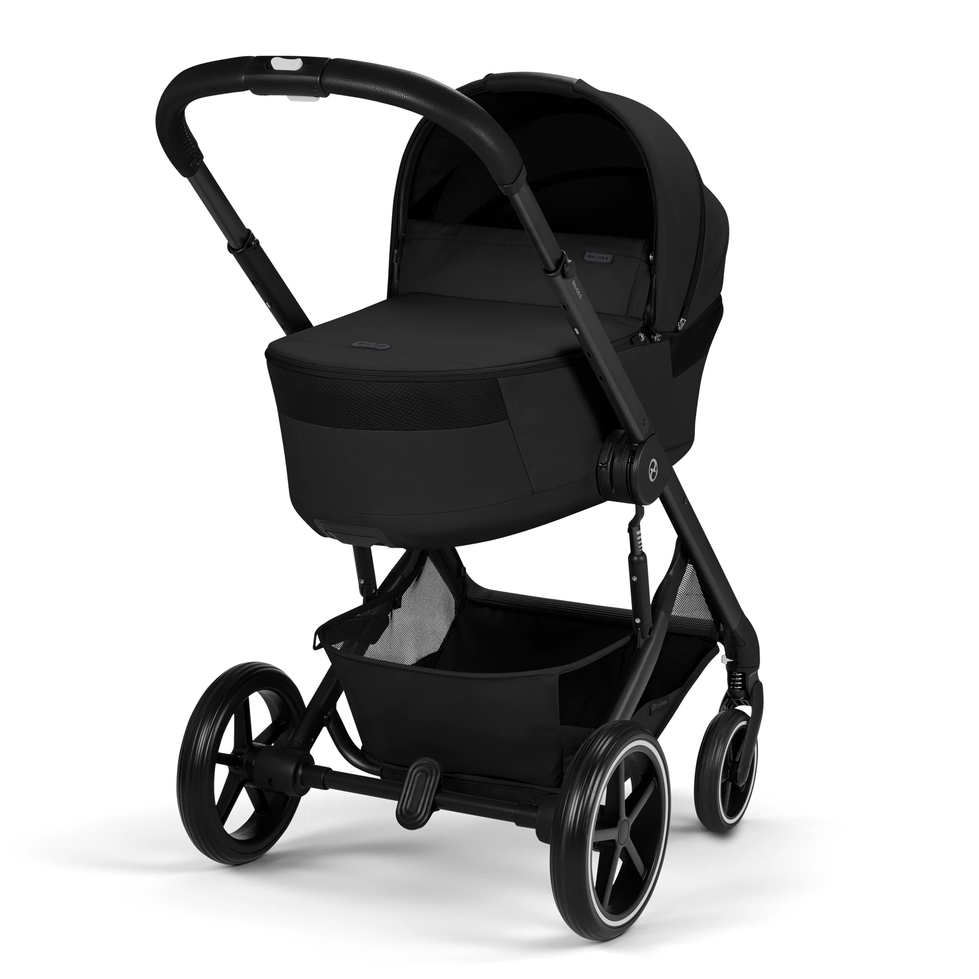 Cybex Balios S Lux Fold - 2w1 ze składaną gondolą | Moon Black