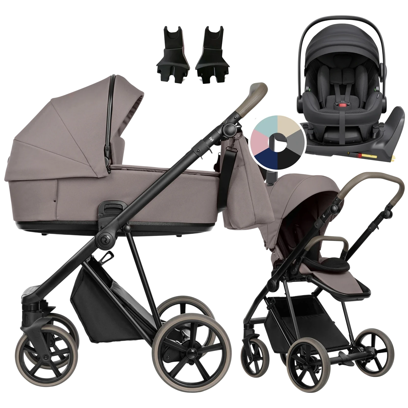 Roan Ivi 2.0 Vintage + Avionaut Pixel 3 + baza IQ Orbit + GRATIS - 4w1 | Cocoa Cream