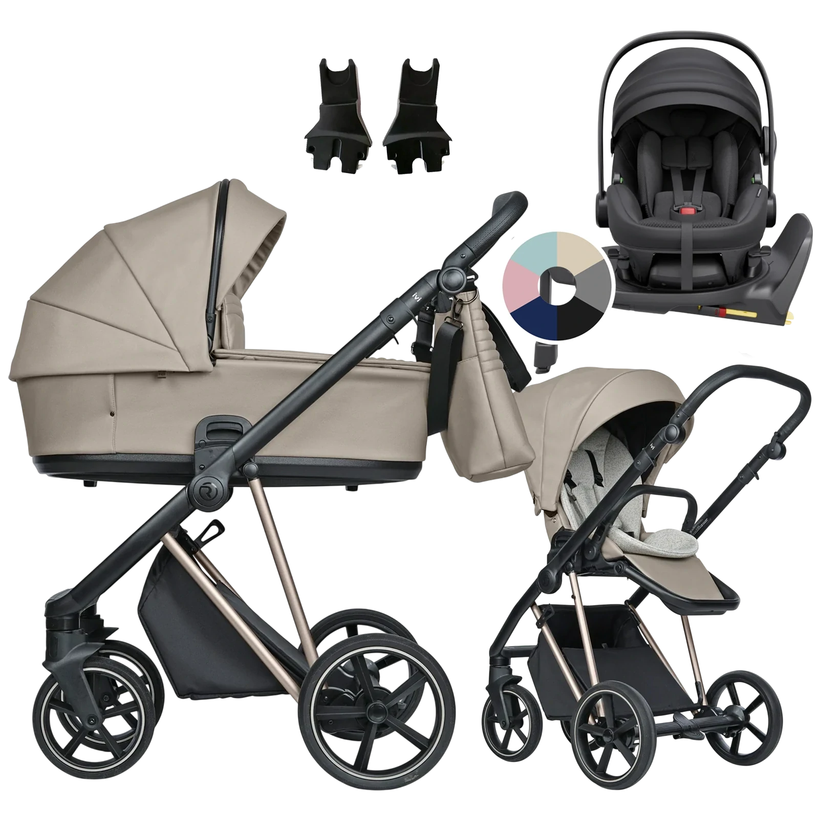 Roan Ivi 2.0 Vintage + Avionaut Pixel 3 + baza IQ Orbit + GRATIS - 4w1 | Almond Sugar