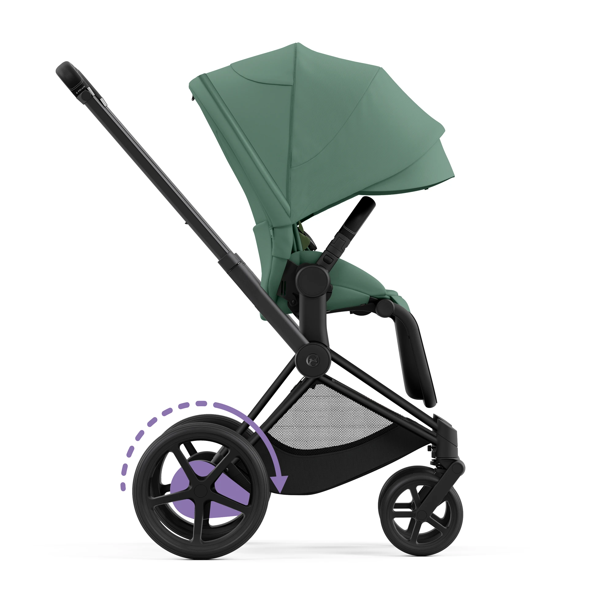 Cybex e-Priam 4.0 - 2w1 | Leaf Green (Matt Black Frame) Cybex e-Priam 4.0 - 2w1 | Leaf Green (Matt Black Frame)
