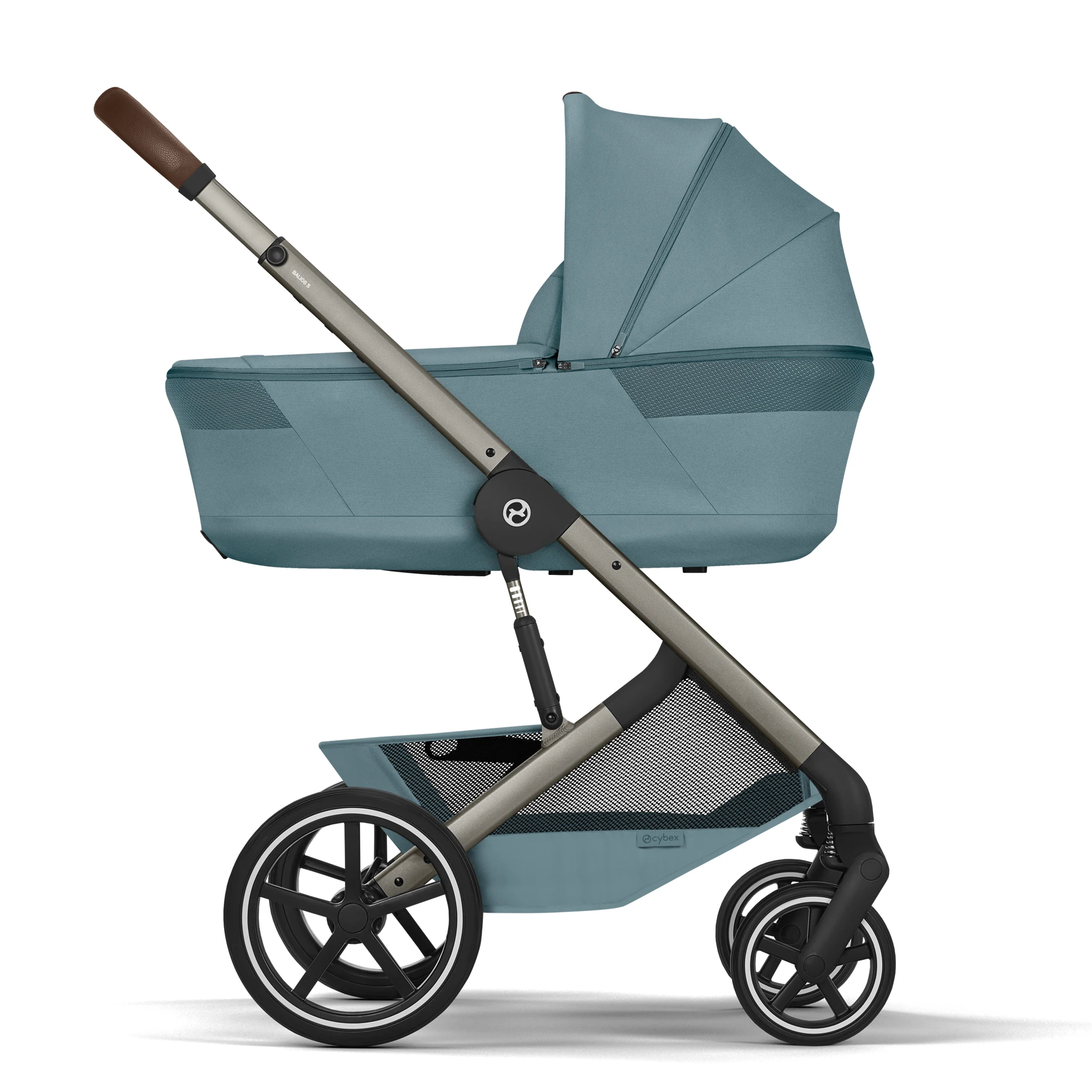 Cybex Balios S Lux Fold - 2w1 ze składaną gondolą | Stormy Blue