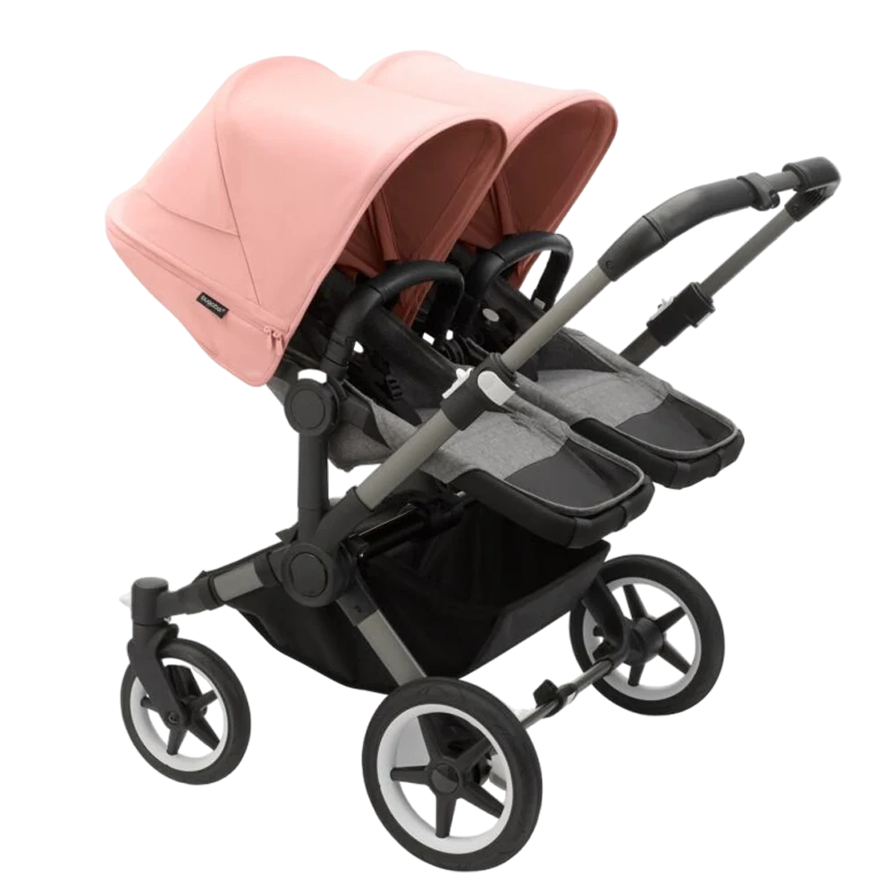 Bugaboo Donkey 5 Twin | Graphite-Grey Melange-Morning Pink