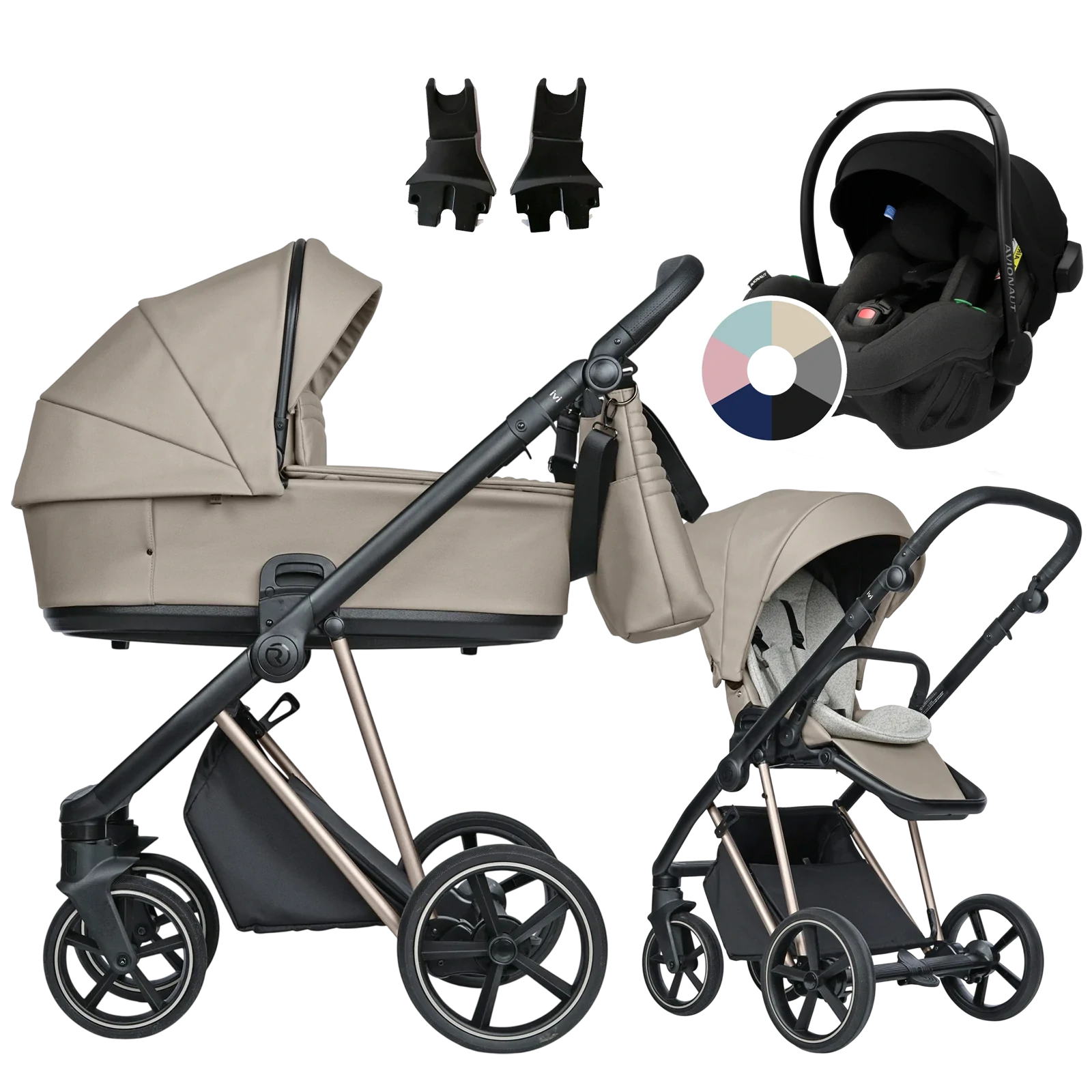 Roan Ivi 2.0 Vintage + Avionaut Pixel Pro 2.0 C +GRATIS - 3w1 | Almond Sugar