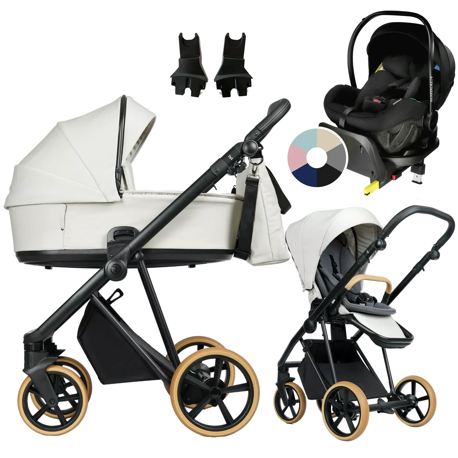 Roan Ivi 2.0 Vintage + Avionaut Pixel Pro 2.0 C + baza IQ Orbit + GRATIS - 4w1 | Marzipan