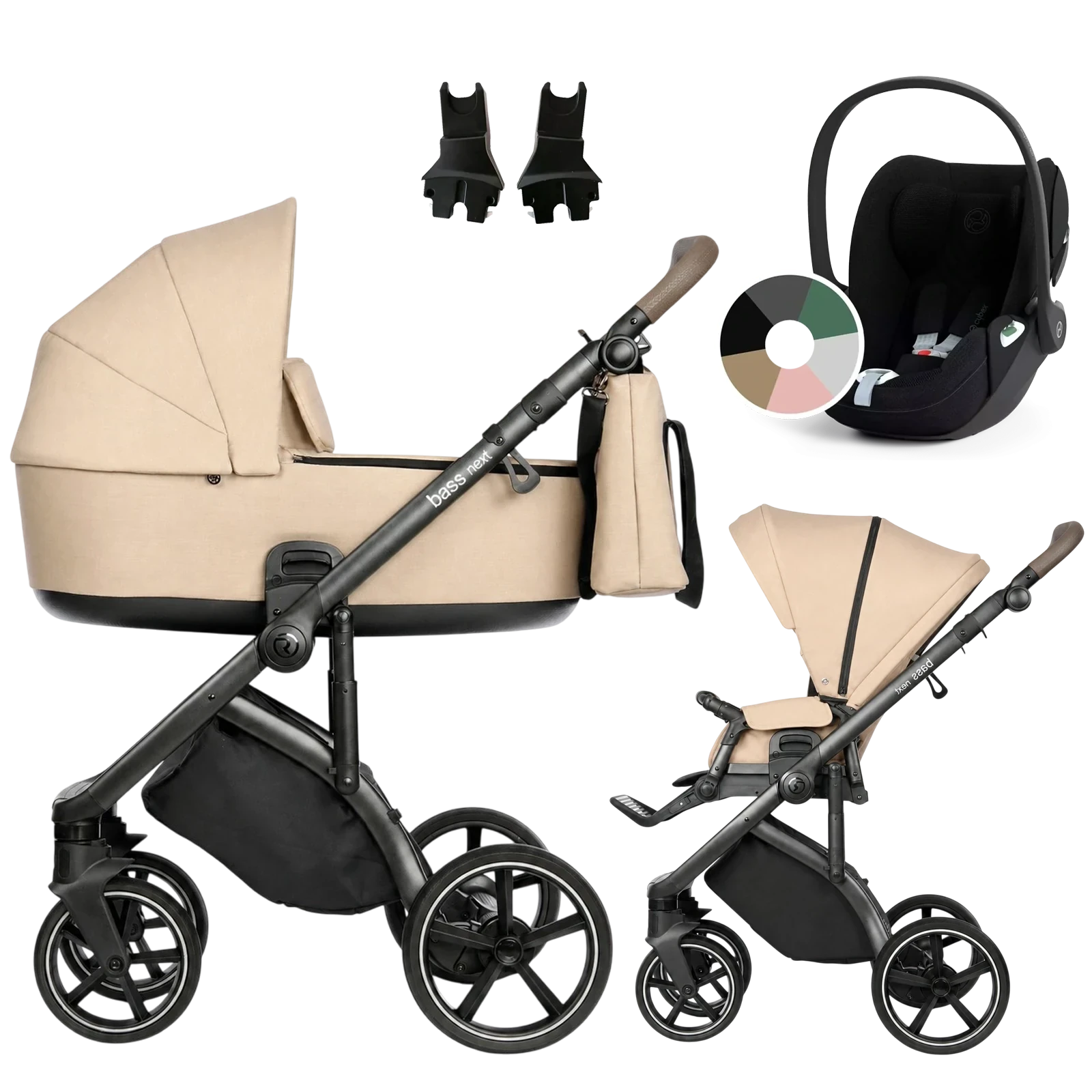 Roan Bass Next + Cybex Cloud T i-Size + GRATIS - 3w1 | Nougat