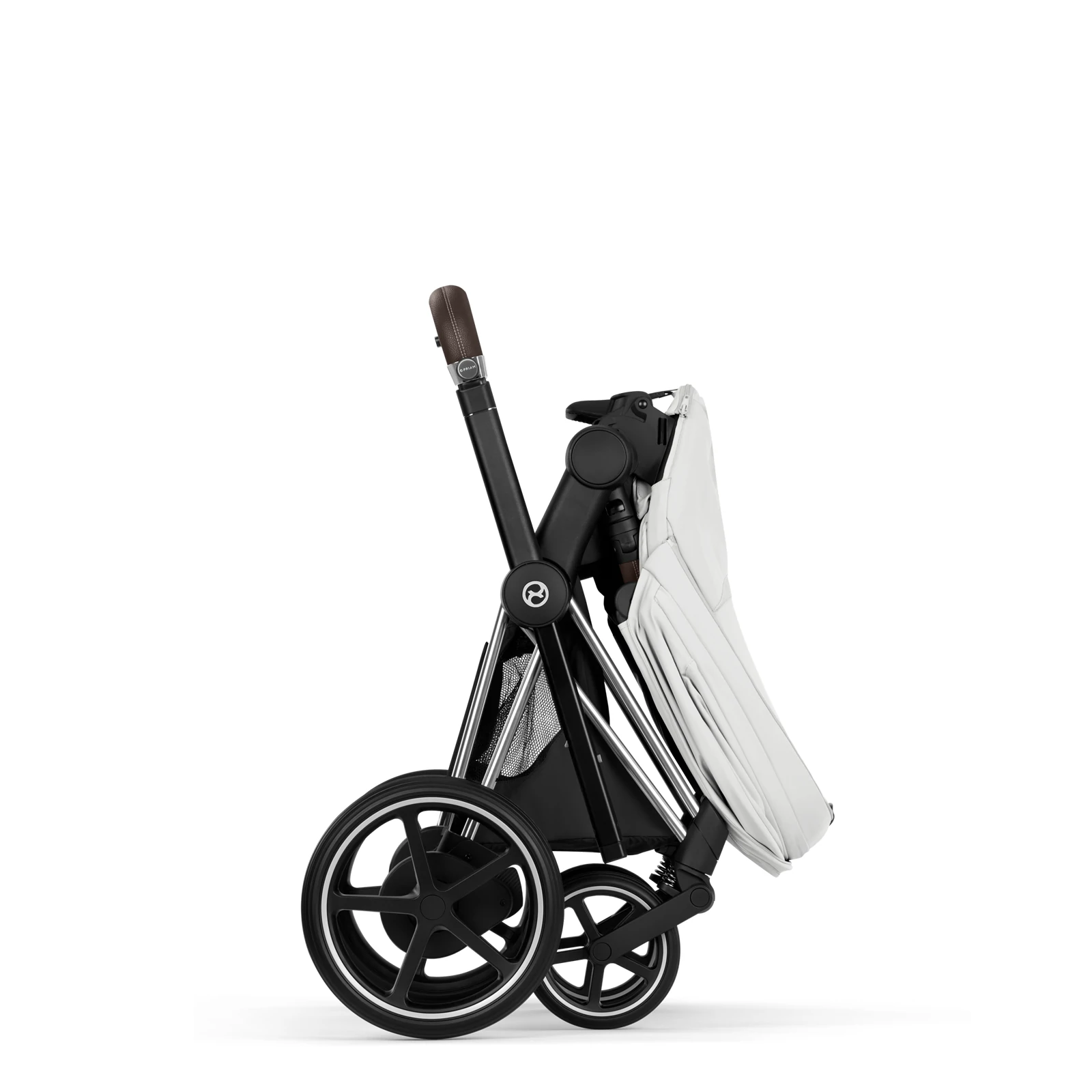 Cybex e-Priam 5.0 - wózek 2w1 | Off White - Chrome (Style)