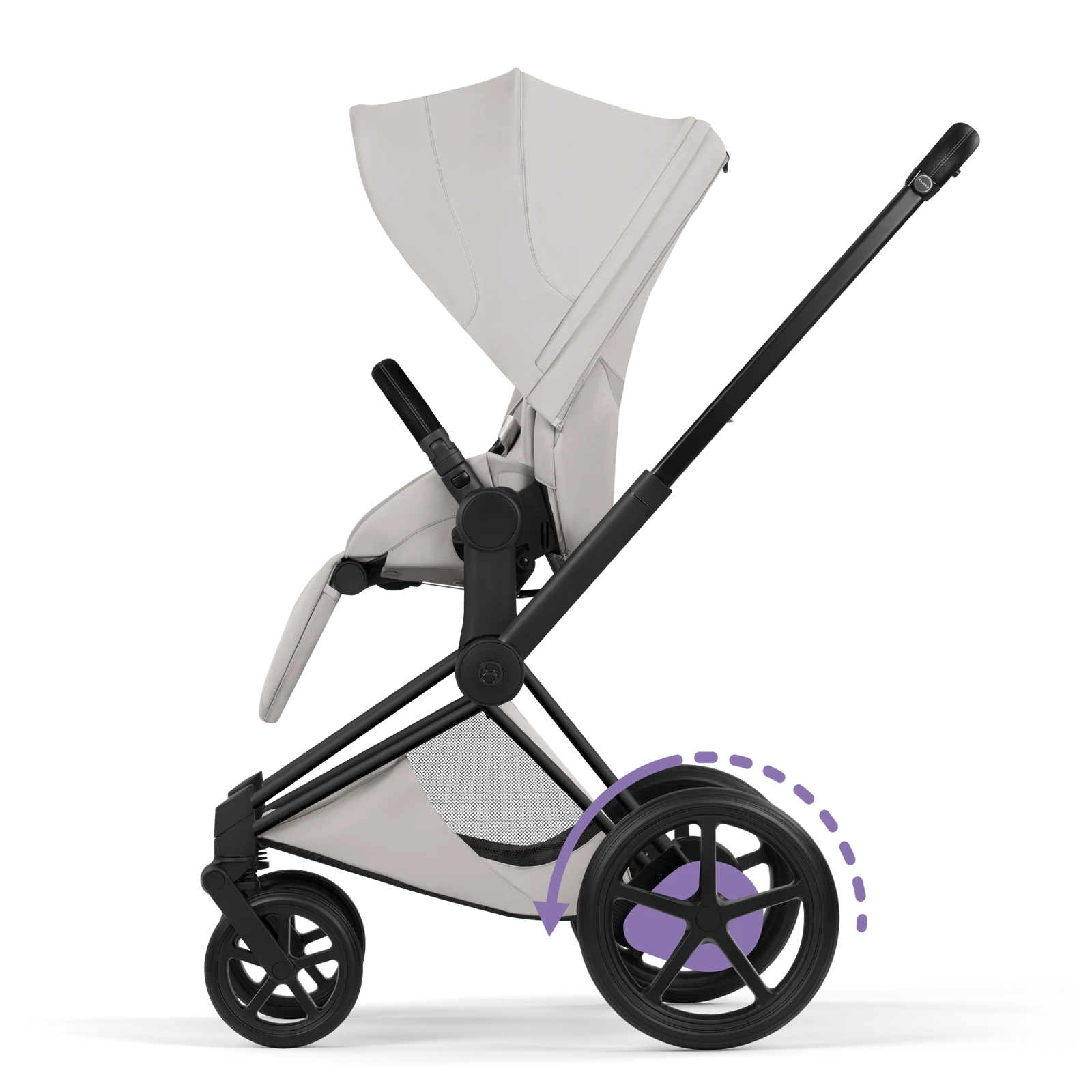 Cybex e-Priam 5.0 - wózek 2w1 | City Grey - Matt Black (Style)