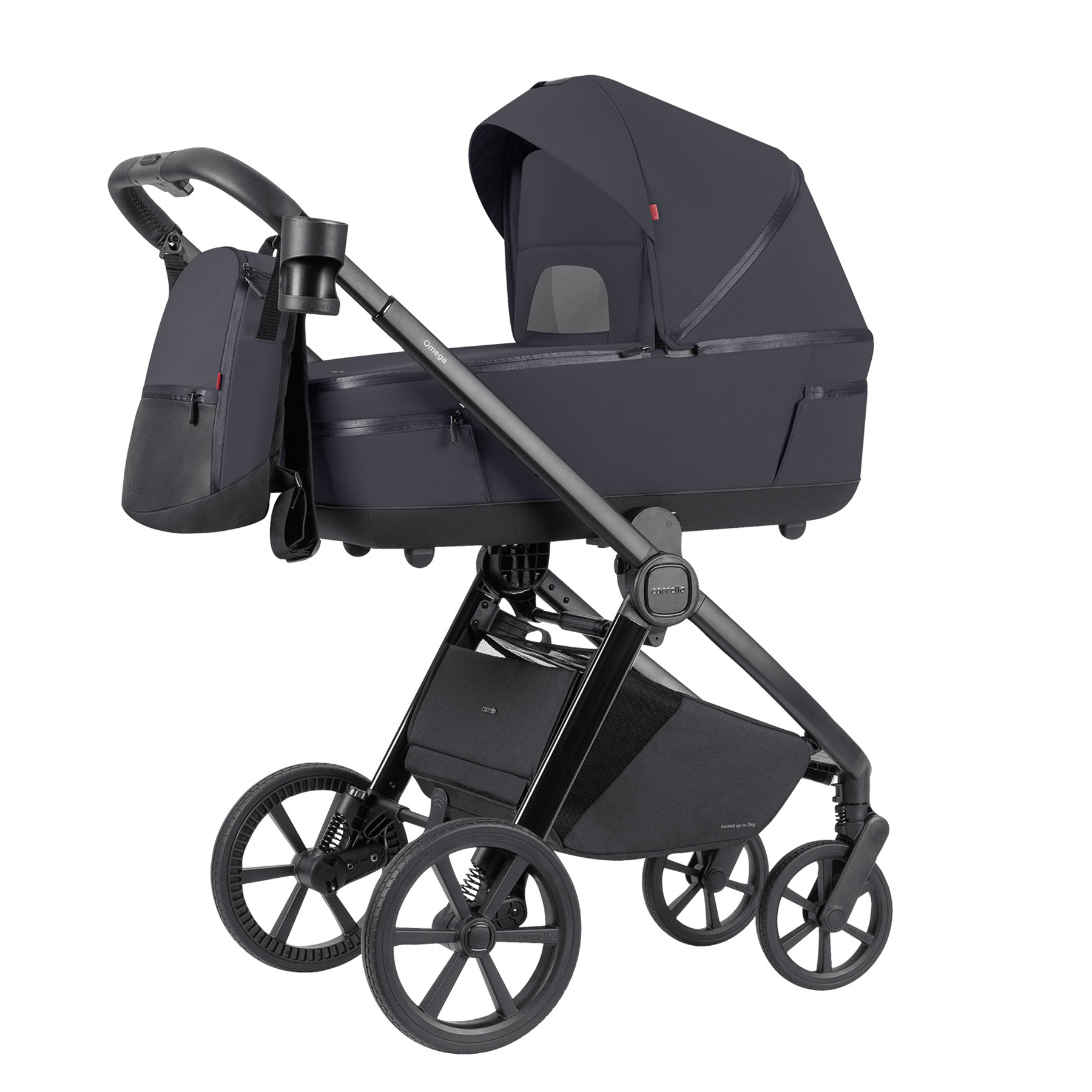 Carrello Omega Plus - 2w1 | Meteor Grey