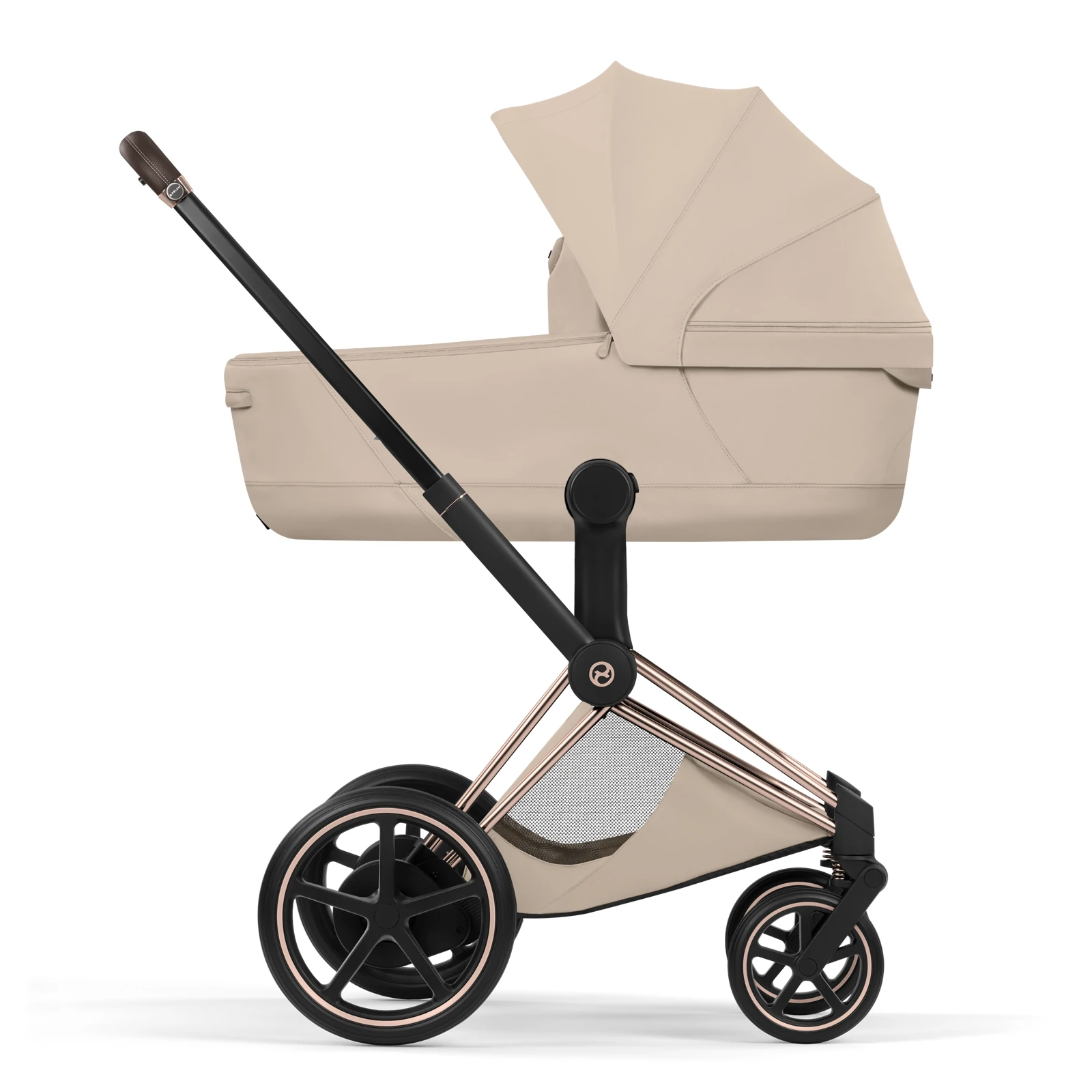 Cybex e-Priam 5.0 - wózek 2w1 | Cozy Beige - Rosegold (Style)