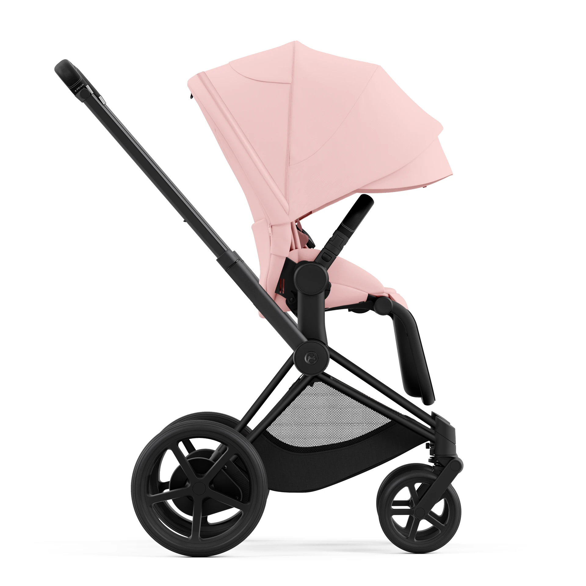Cybex e-Priam 4.0 - 2w1 | Peach Pink (Matt Black Frame) Cybex e-Priam 4.0 - 2w1 | Peach Pink (Matt Black Frame)