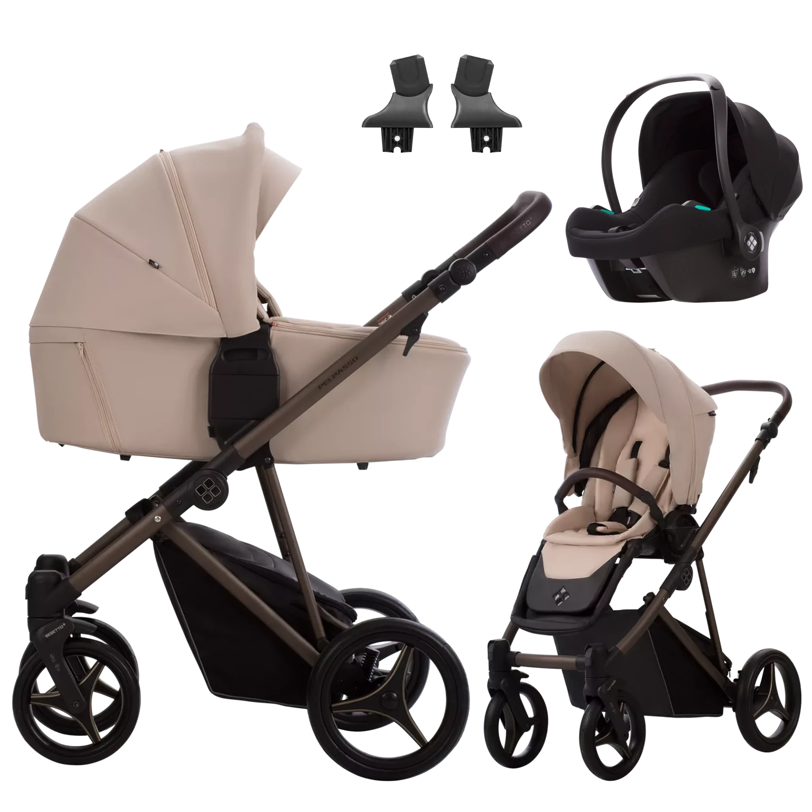 Bebetto Pelpasso Pro + Bebetto Cosmo 2.0 +GRATIS - 3w1 | Pro 02 Choco