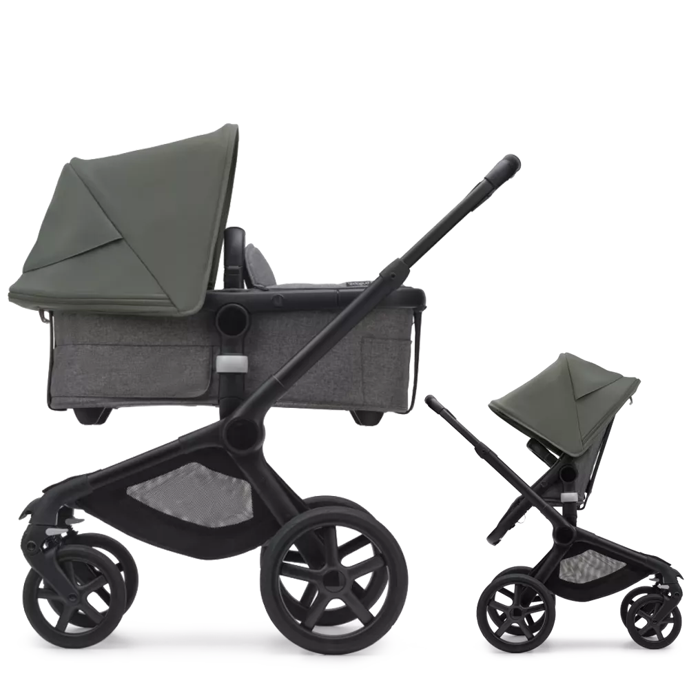 Bugaboo Fox 5 | Black-Grey Melange-Forest Green