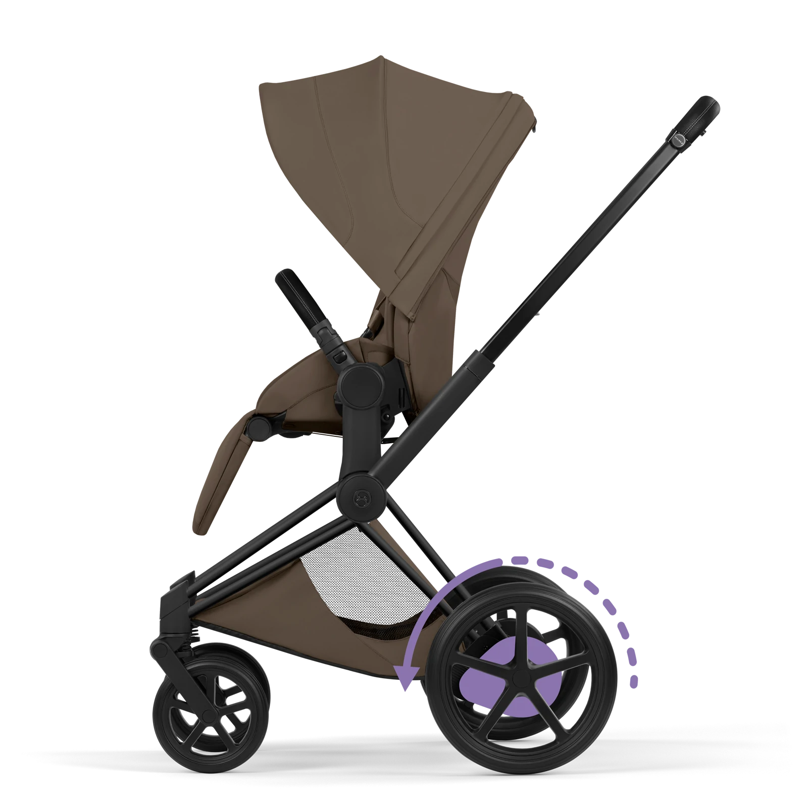 Cybex e-Priam 5.0 - wózek 2w1 | Coconut Brown - Matt Black (Style)