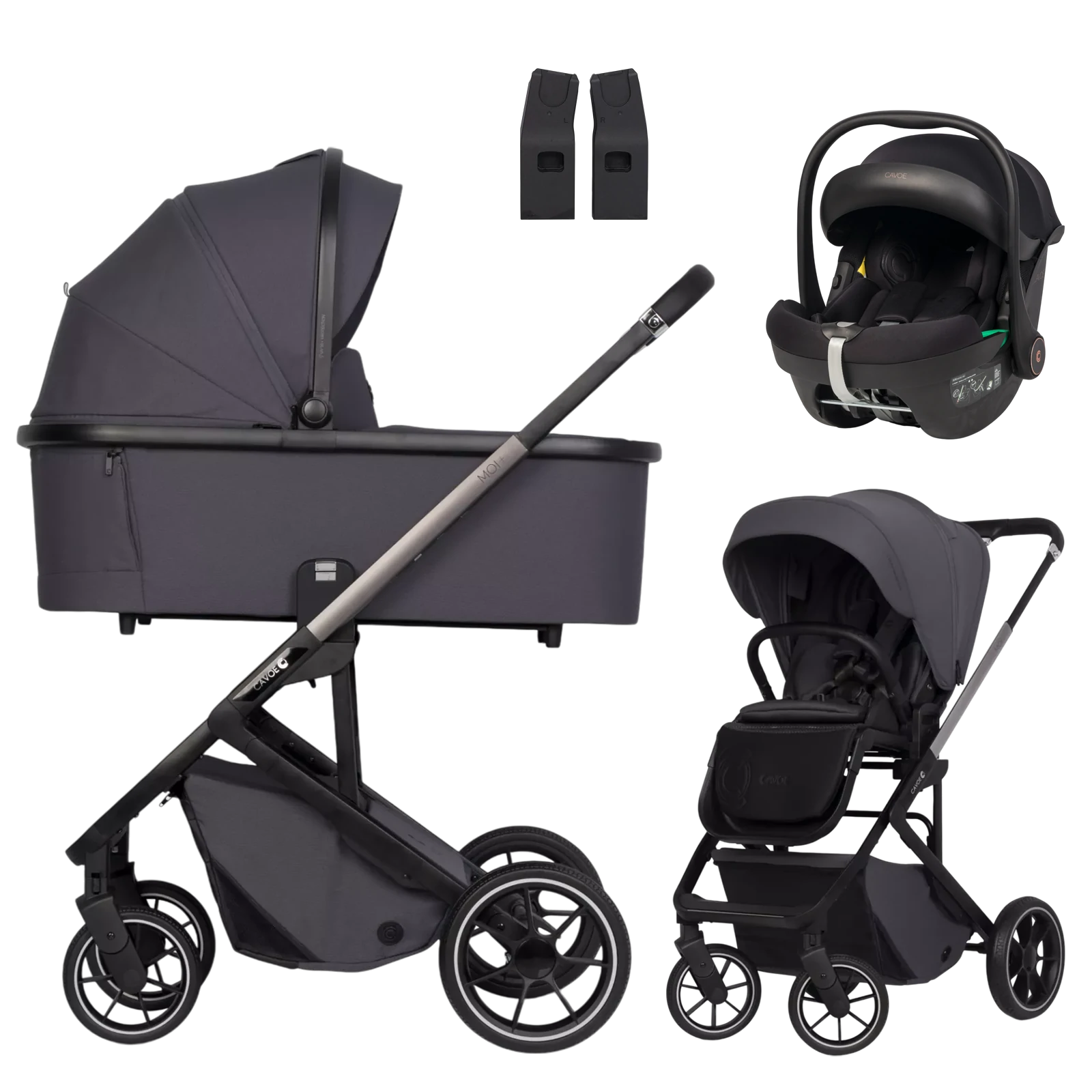 Cavoe Moi Plus + Cavoe Peu +GRATIS - wózek 3w1 | Iron