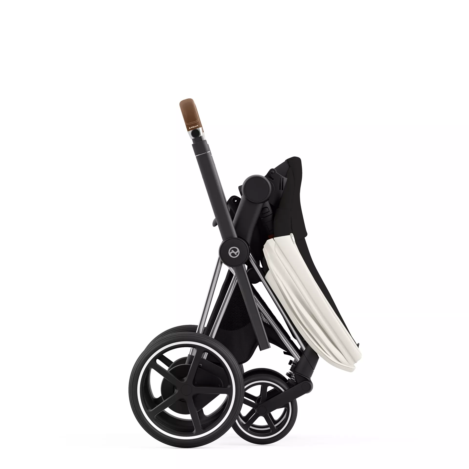 Cybex e-Priam 4.0 - 2w1 | Off White (Chrome Brown Frame) Cybex e-Priam 4.0 - 2w1 | Off White (Chrome Brown Frame)