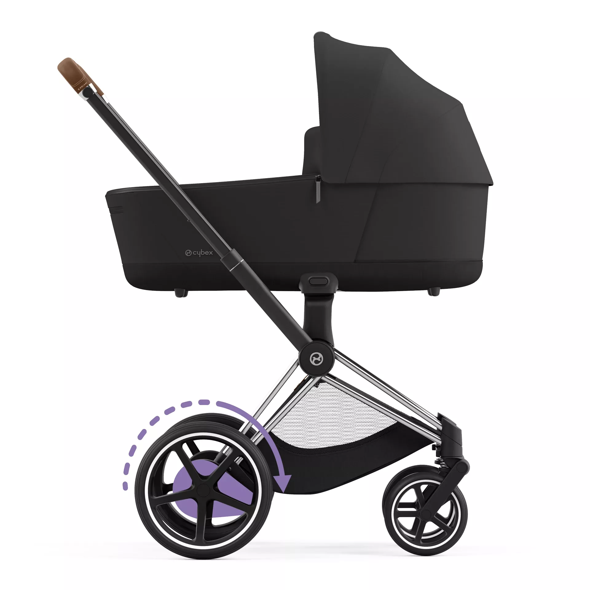 Cybex e-Priam 4.0 - 2w1 | Sepia Black (Chrome Brown Frame) Cybex e-Priam 4.0 - 2w1 | Sepia Black (Chrome Brown Frame)