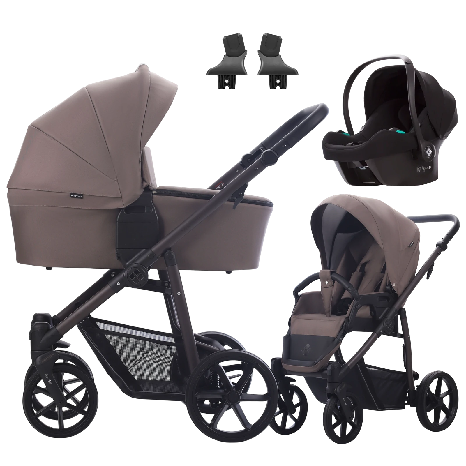 Bebetto Vulcano + Bebetto Cosmo 2.0 +GRATIS - 3w1 | 07 Brown