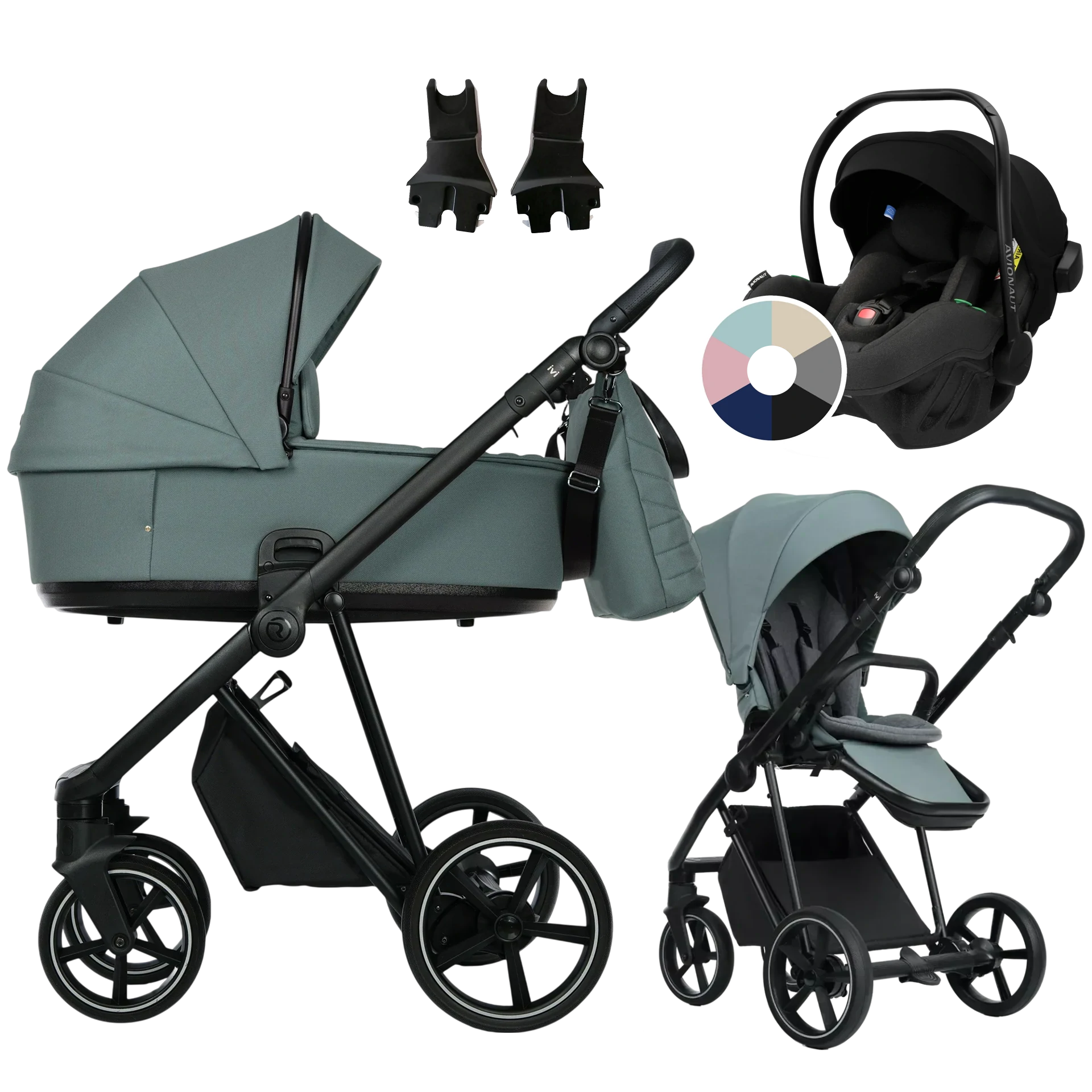 Roan Ivi 2.0 + Avionaut Pixel Pro 2.0 C +GRATIS - 3w1 | Pine Green Black