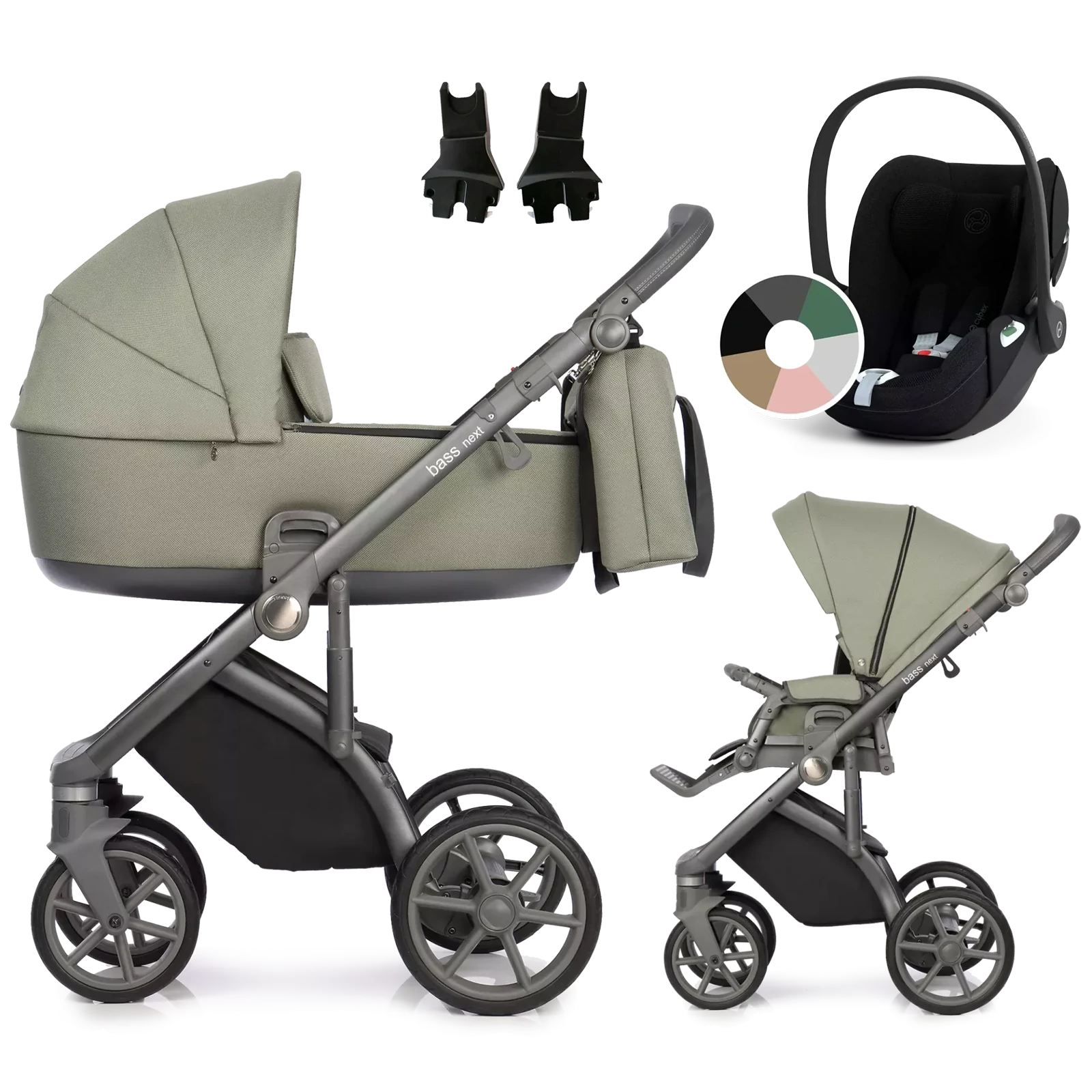 Roan Bass Next + Cybex Cloud T i-Size +GRATIS - 3w1 | Misty Mood