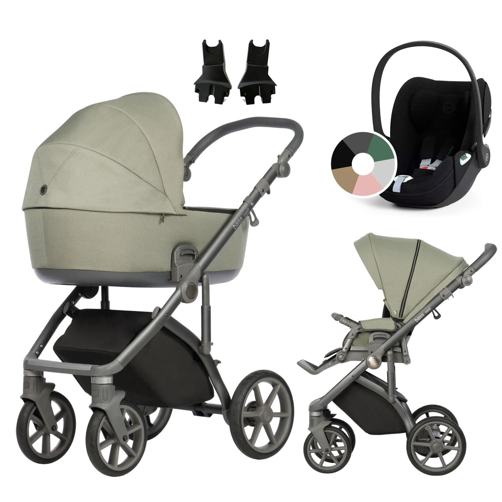 Roan Bass Next + Cybex Cloud T i-Size +GRATIS - 3w1 | Misty Mood